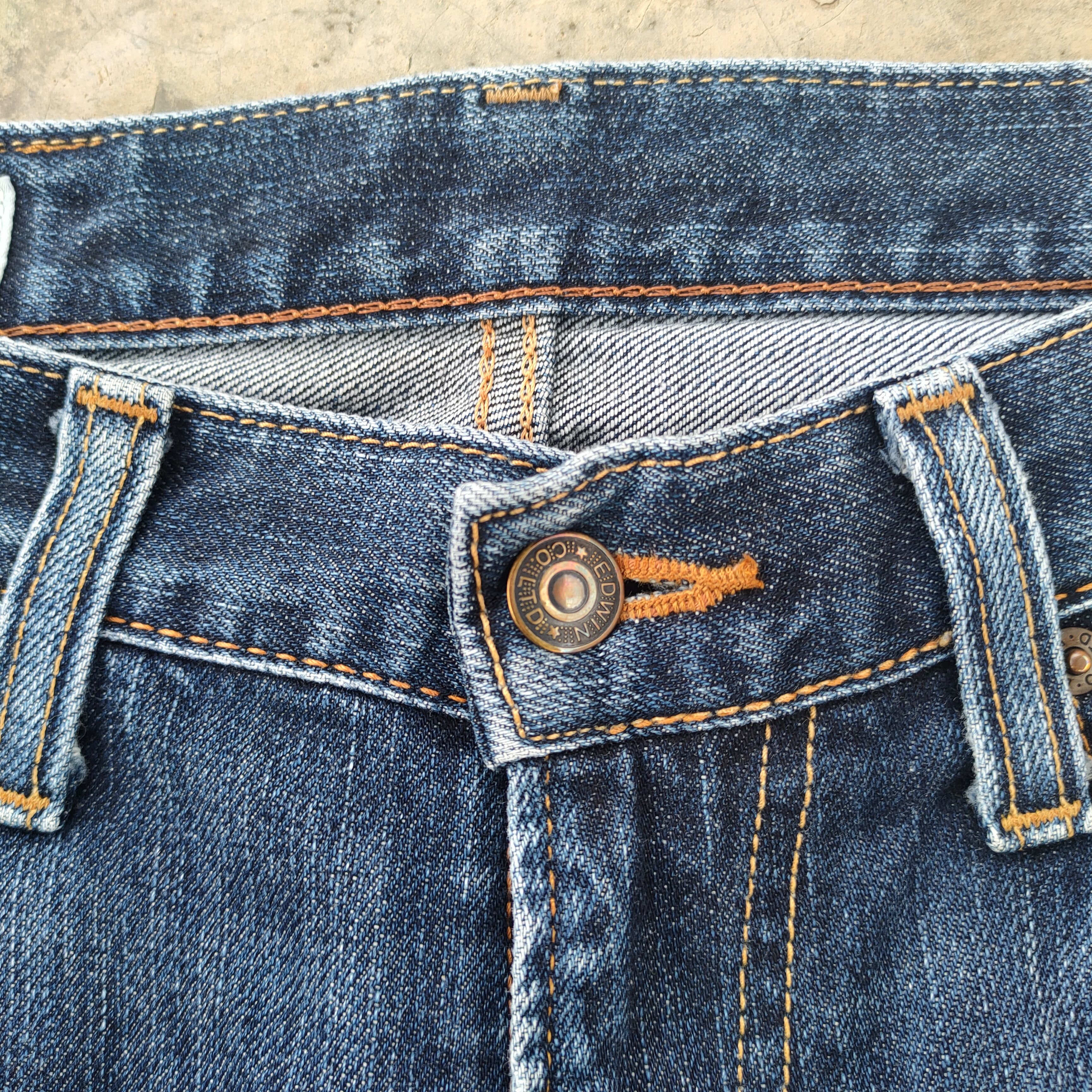 Edwin VINTAGE EDWIN FADED DISTRESSED JEANS DENIM PANTS Size US 32 / EU 48 - 6 Thumbnail
