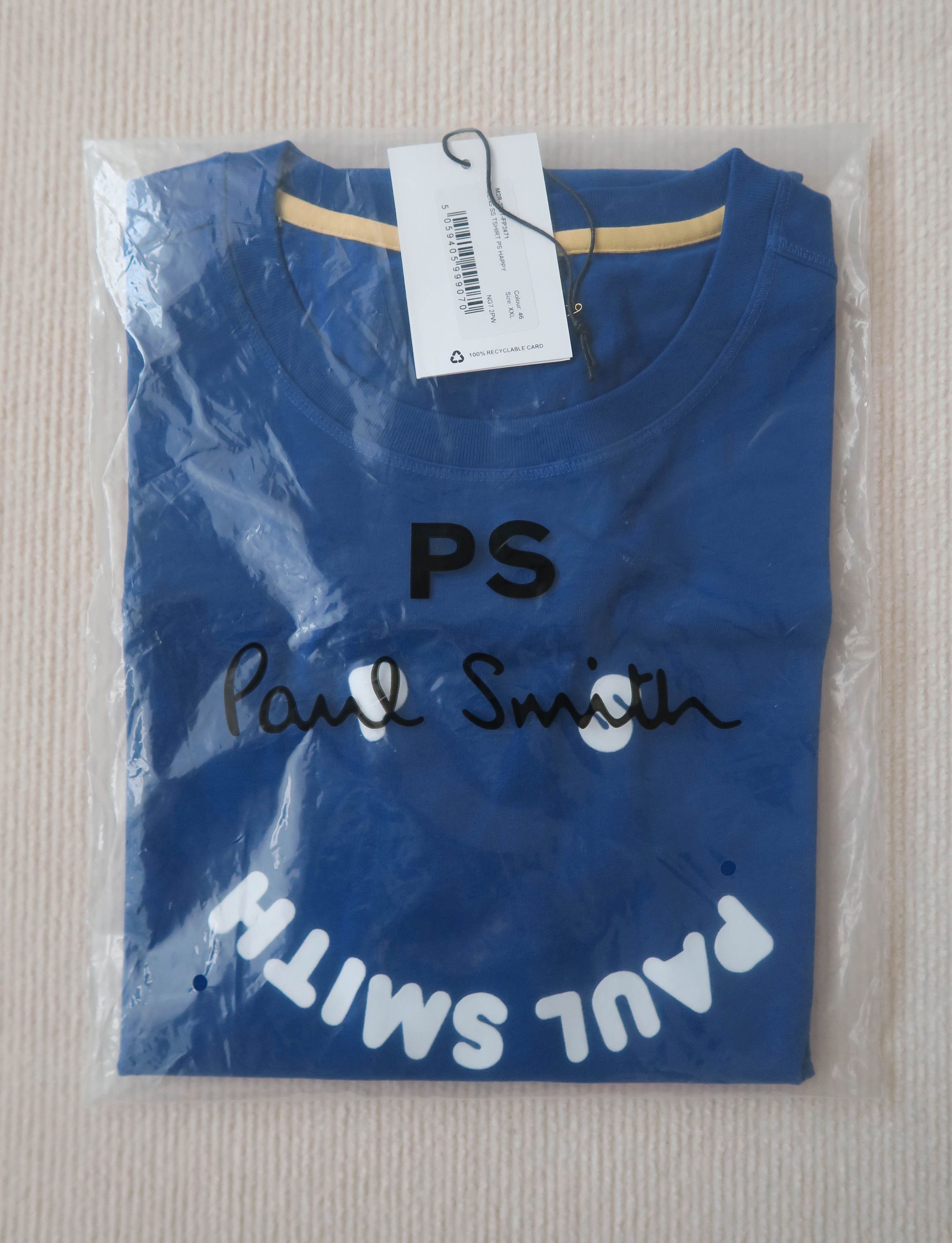 Paul Smith Paul Smith London Happy Smiley Logo Print T-Shirt Size US XXL / EU 58 / 5 - 3 Thumbnail