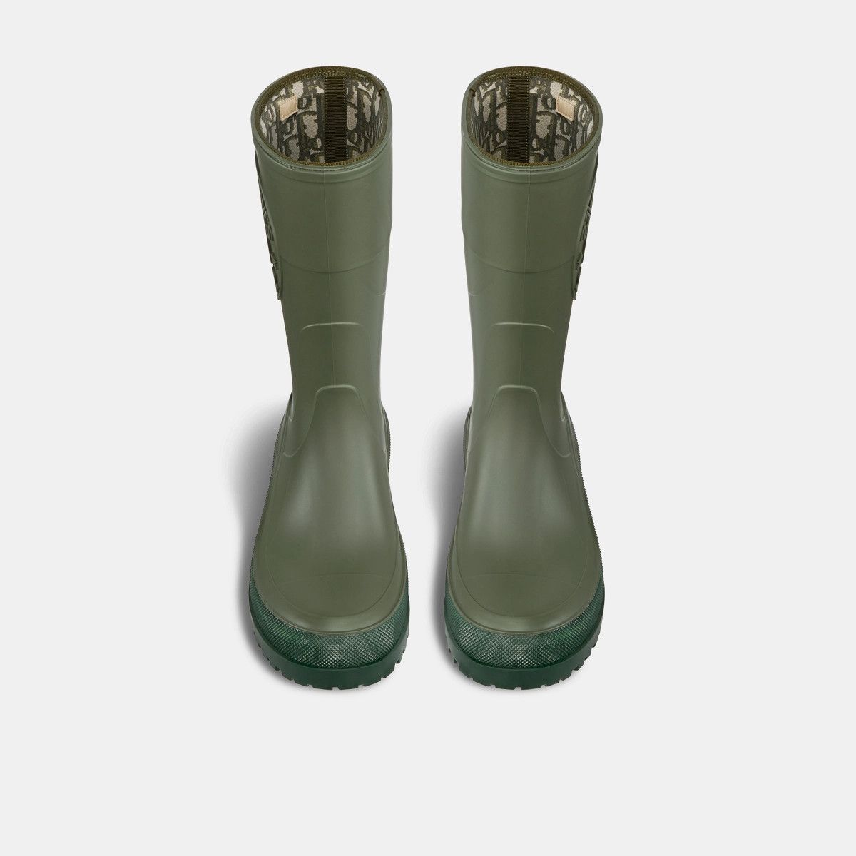 Dior o1bcso1str0225 Diorunion Rain Boot in Khaki Size US 8 / IT 38 - 3 Thumbnail
