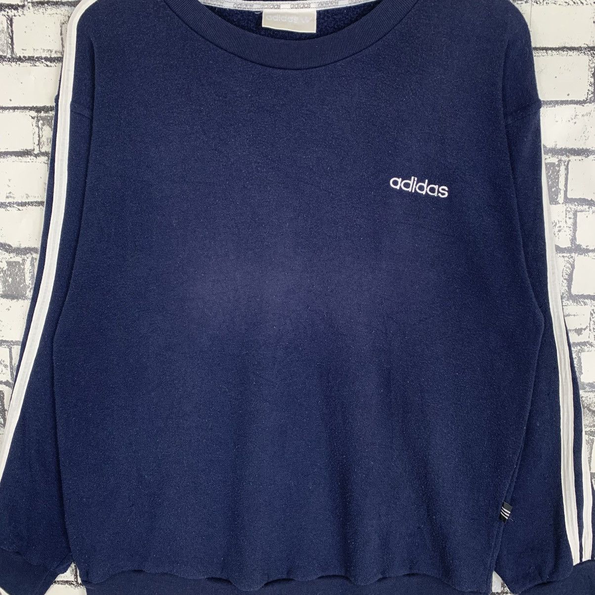 Adidas × Designer × Vintage Vintage Adidas Side Stripe Sweatshirt Size US M / EU 48-50 / 2 - 2 Thumbnail