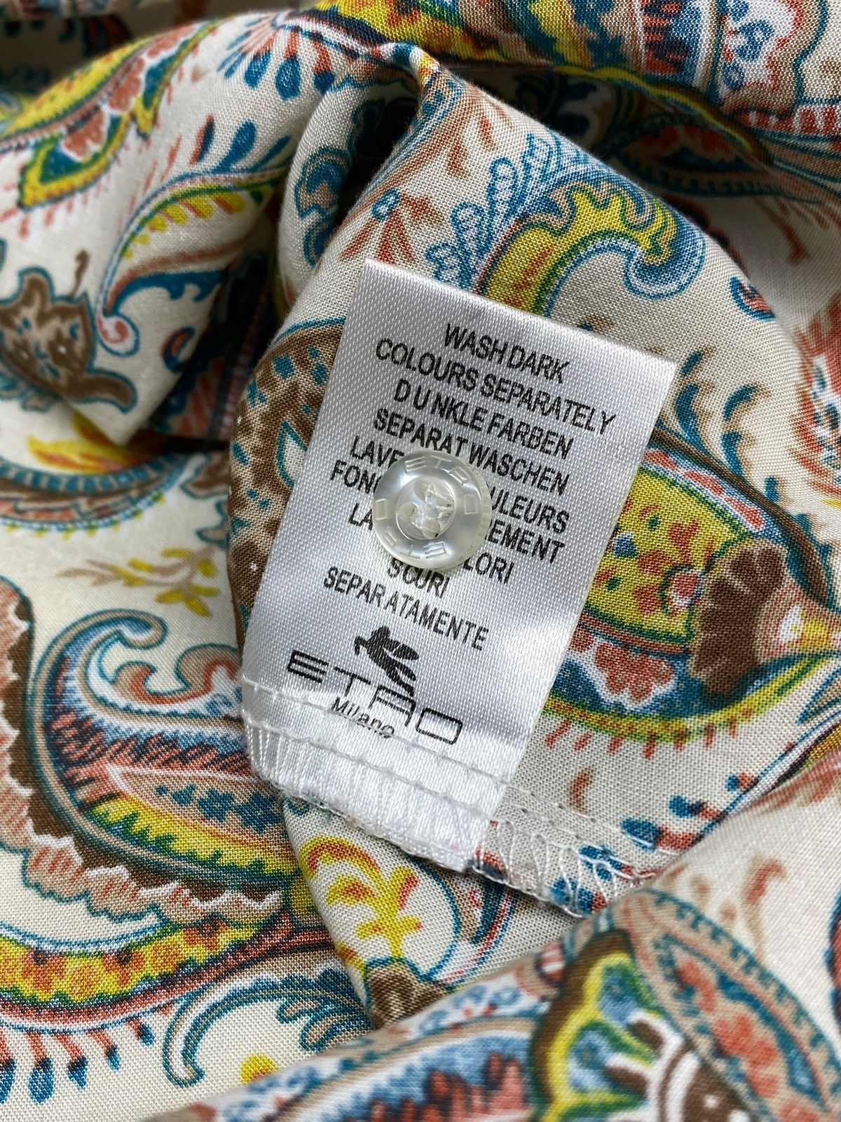 Etro Etro Milano Paisley Pattern All Over Print Button Up Shirt Size US XL / EU 56 / 4 - 14 Thumbnail
