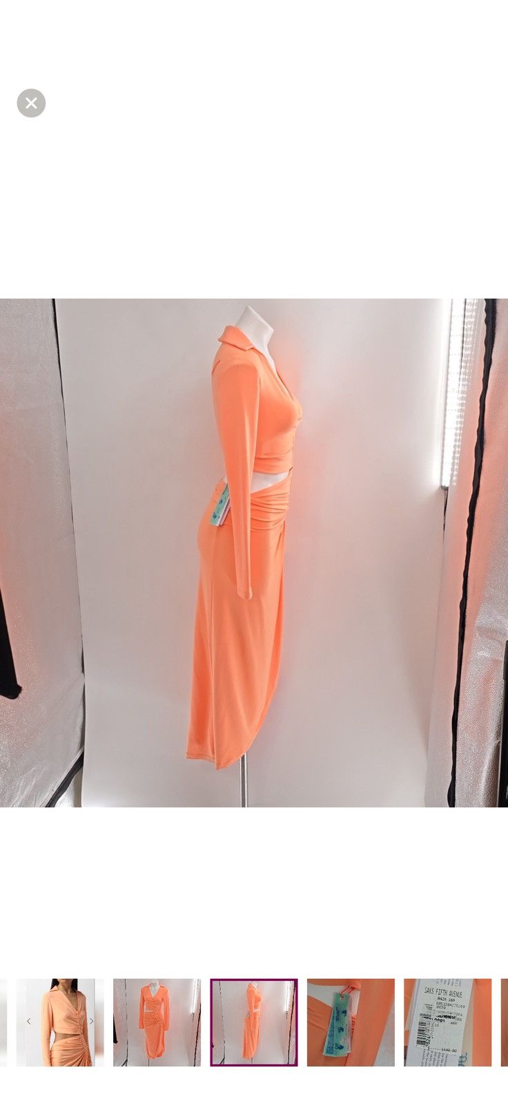 Off-White Off-White stretch viscose dress, Small Size S / US 4 / IT 40 - 5 Thumbnail
