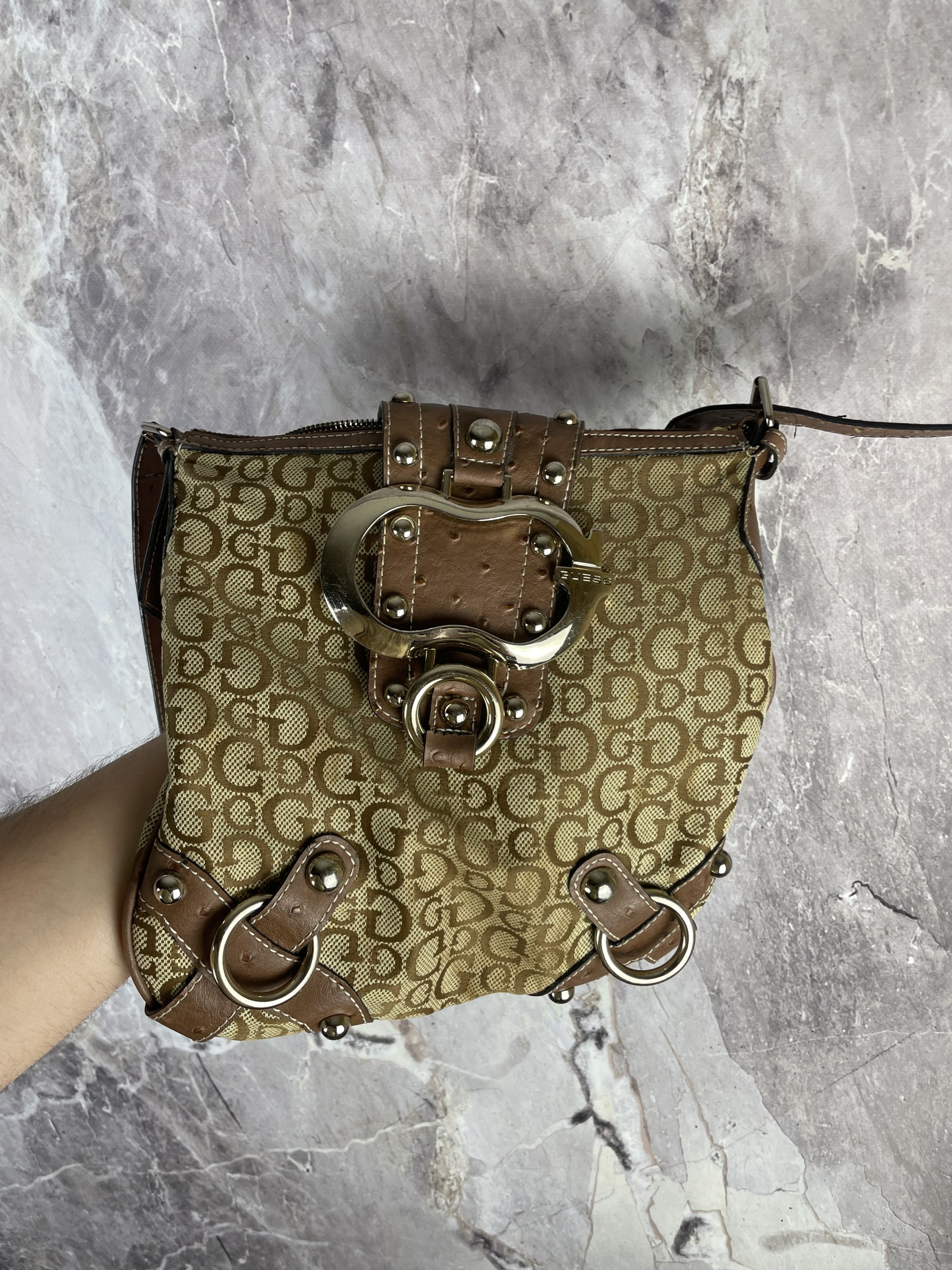 Guess Guess VNTG Y2K Monogram Mini Shoulder Bag Messenger Size ONE SIZE - 3 Thumbnail