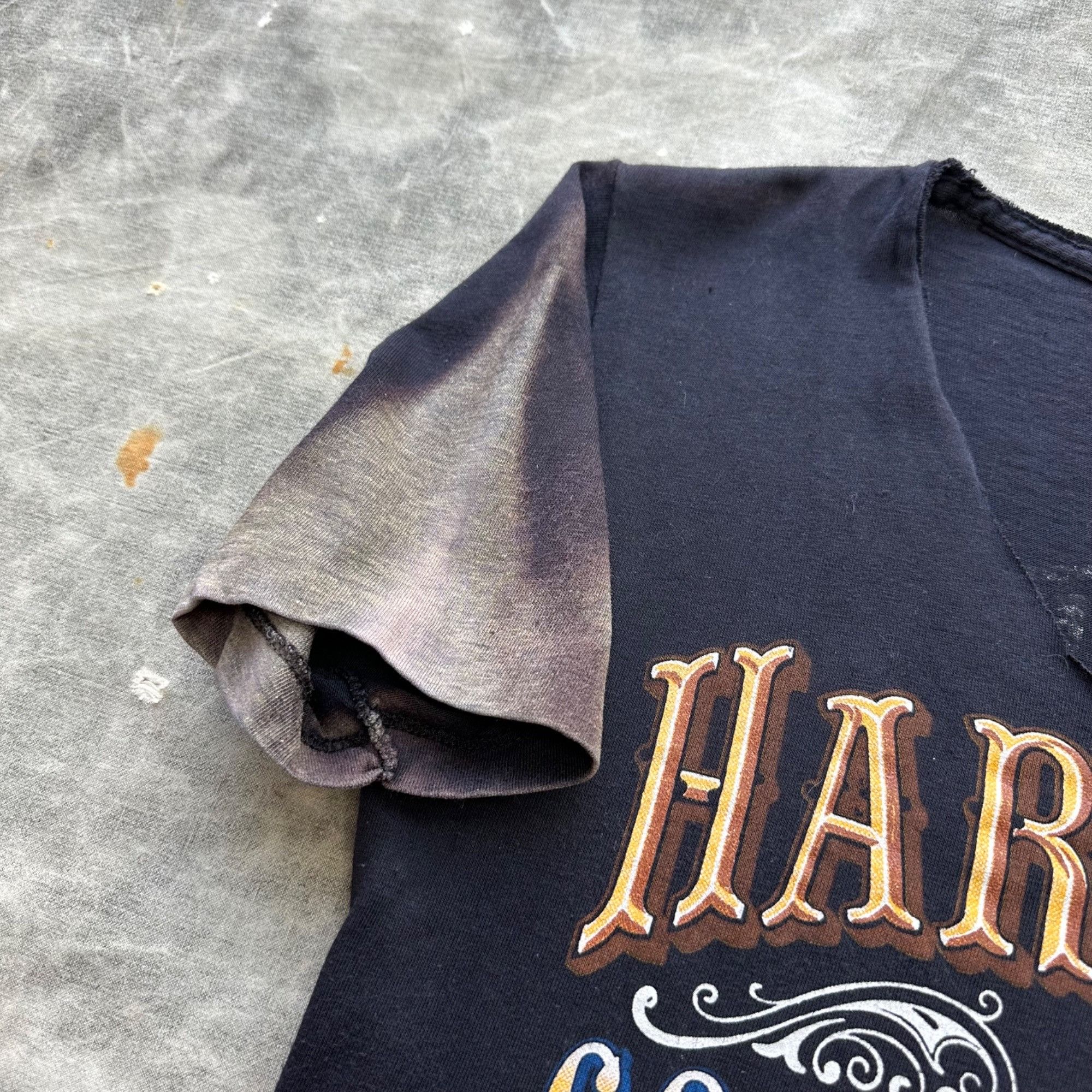 Vintage Vintage 80s 3D Emblem Harley Davidson Good Whiskey Shirt Size US S / EU 44-46 / 1 - 5 Thumbnail