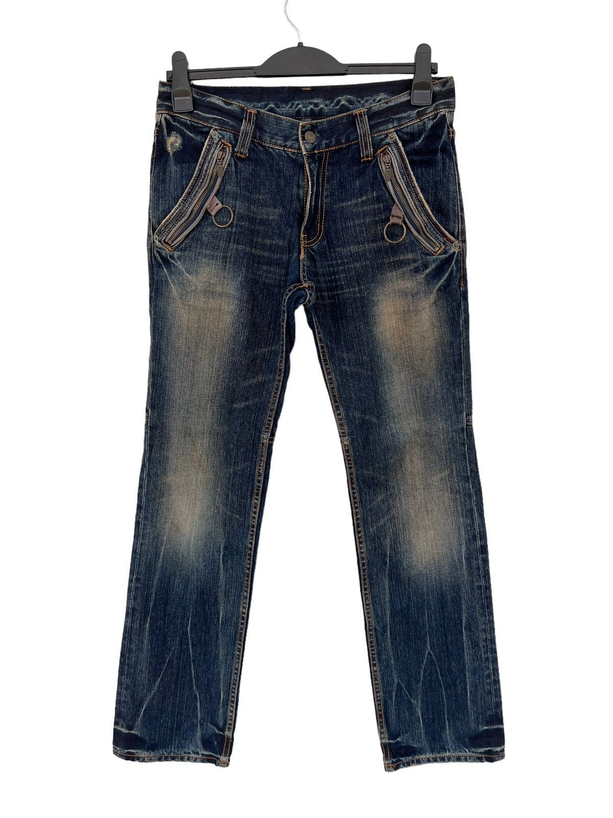 Vintage Vintage PPFM Rusty Mud Denim Hybrid Jeans Size US 31 - 6 Thumbnail