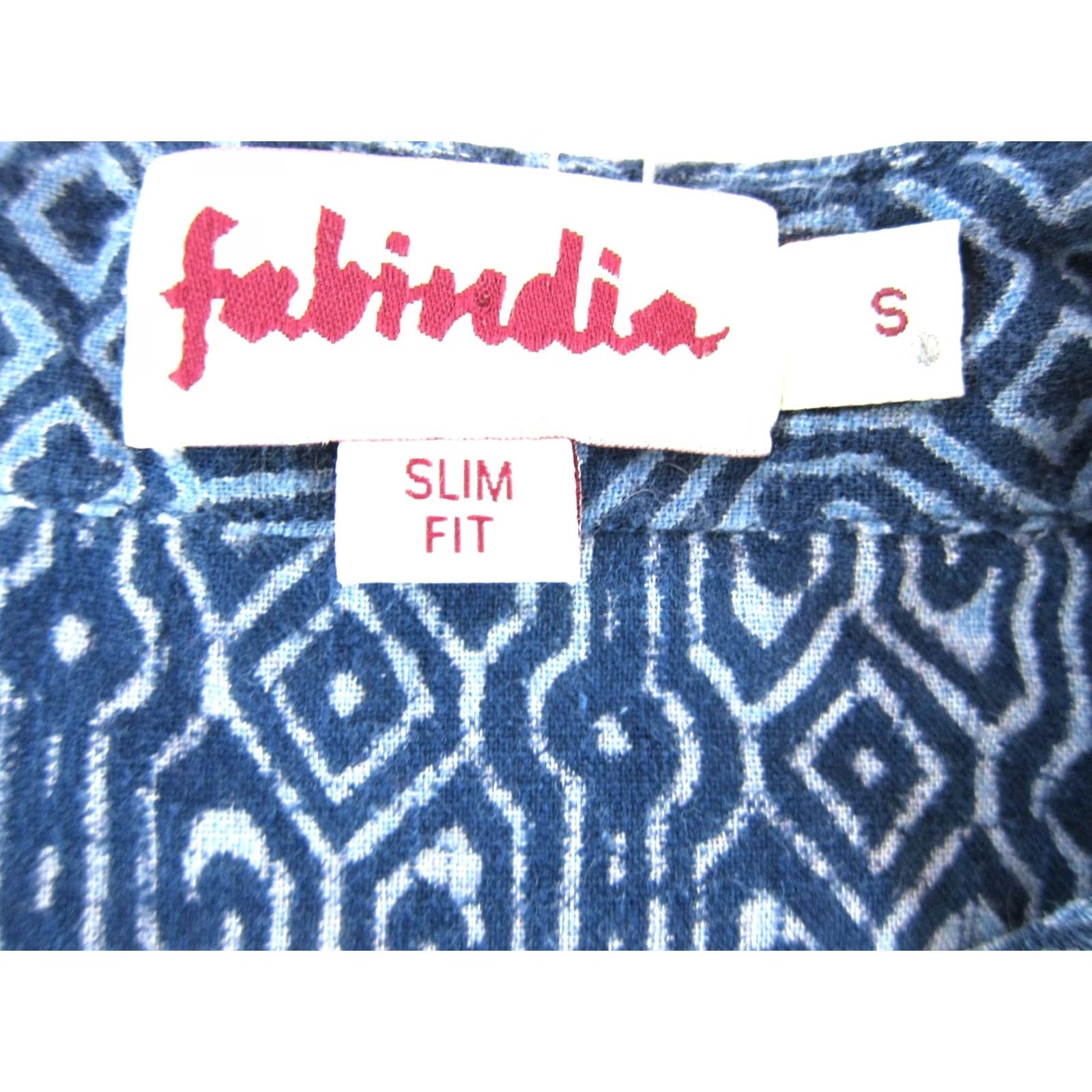Vintage Fabindia Shirt Men Small Slim Blue Long Sleeve Button-Up Pocket 100% Cotton Vintage? No (adult) Size US S / EU 44-46 / 1 - 4 Thumbnail