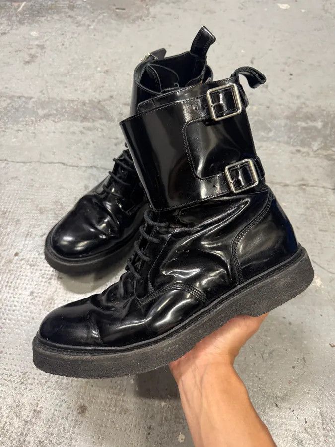 Balmain AW2015 Balmain H&M Black Ankle Leather Boots Size US 11 / EU 44 - 2 Thumbnail