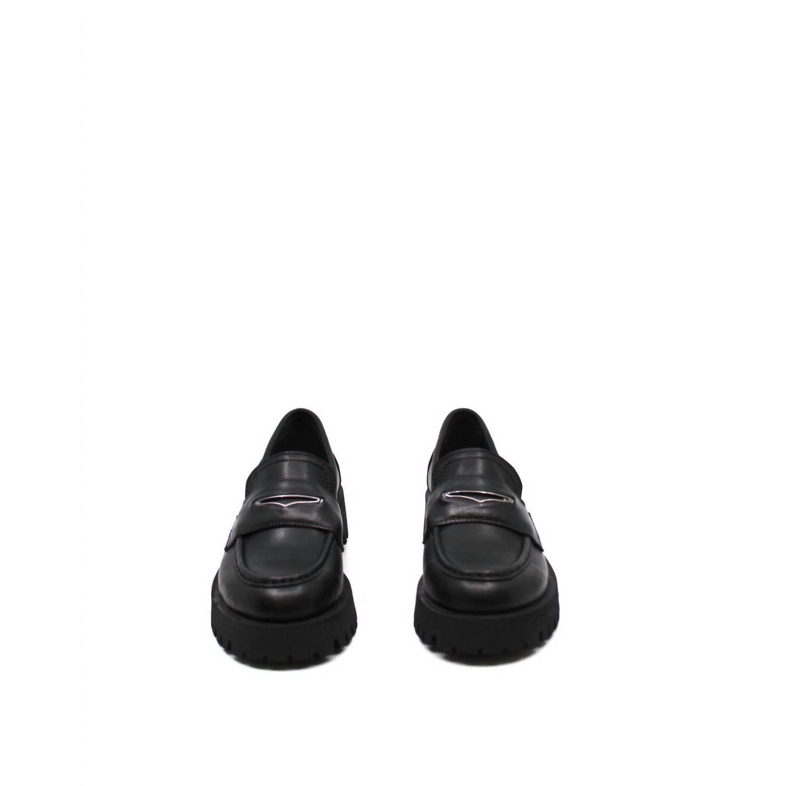 Steve Madden Lawrence Loafer In Black Leather Size US 9 / IT 39 - 3 Thumbnail