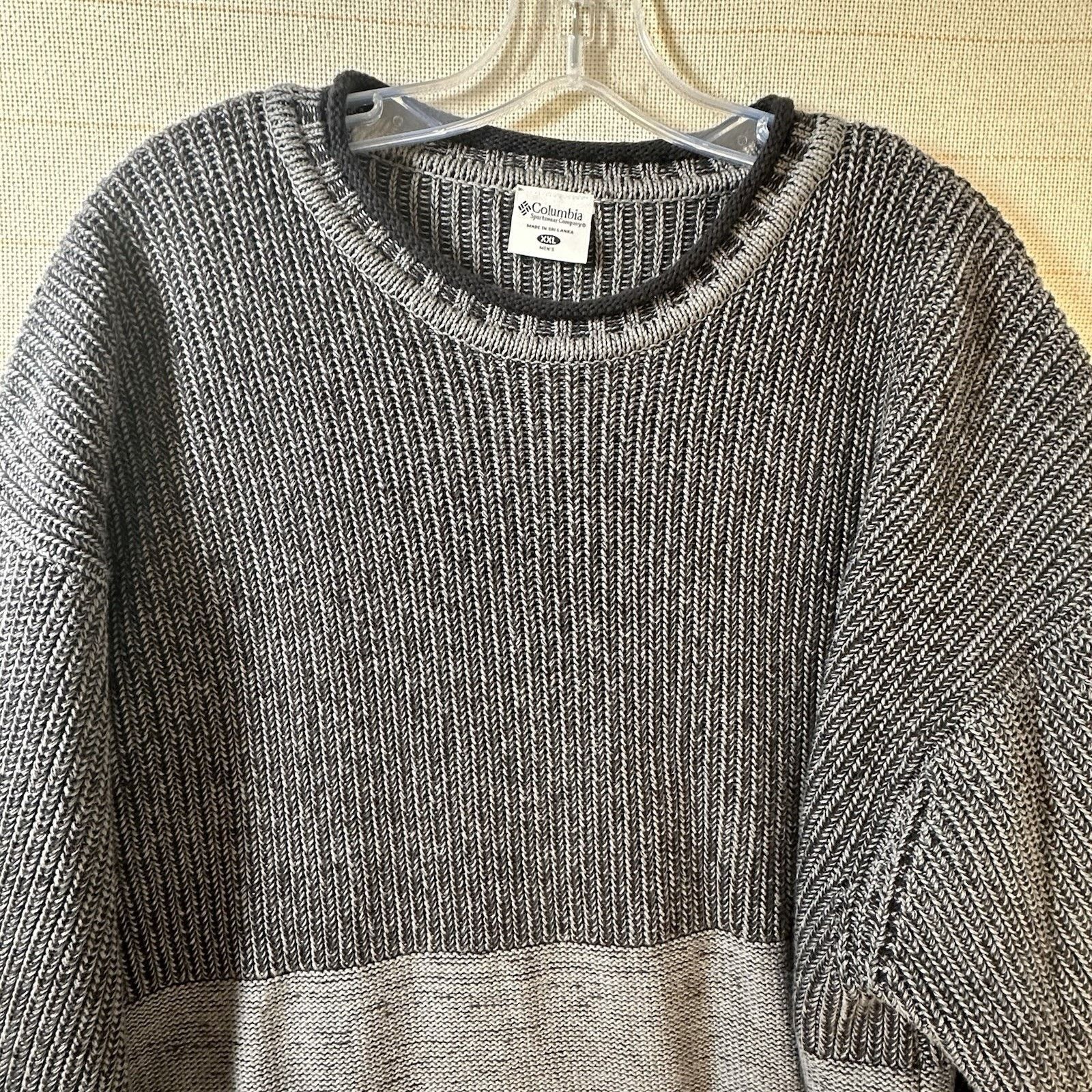 Columbia Columbia Jumper Crew Neck Sweater Grey Knit Cotton Size US XL / EU 56 / 4 - 2 Thumbnail