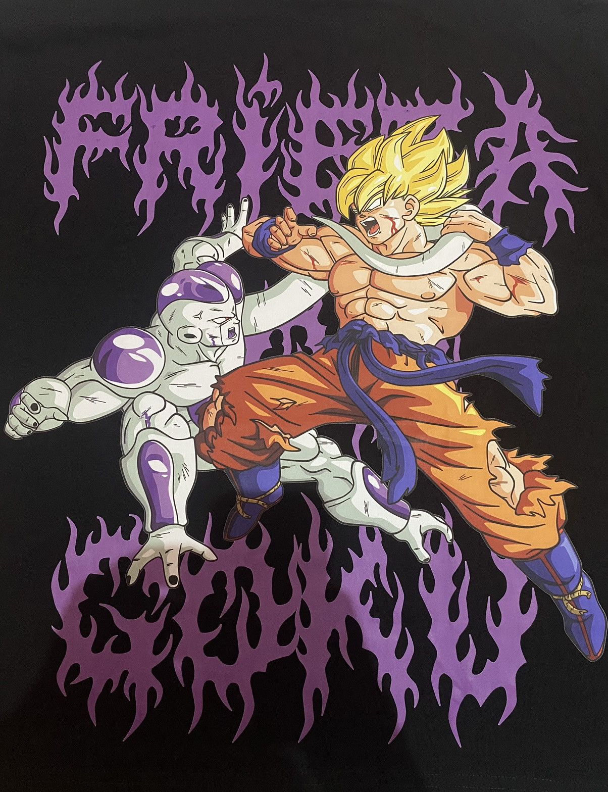 Japanese Brand 🔥RARE🔥 Dragon Ball Z Goku Vs Frieza boot tee anima movie Size US L / EU 52-54 / 3 - 8 Thumbnail