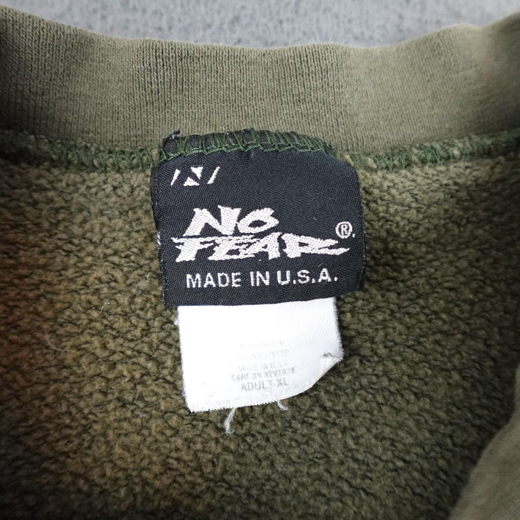 No Fear VINTAGE No Fear Sweatshirt Mens XL Green Fleece Crewneck 90s Mammoth Mountain Graphic Print Long Sleeve Pullover Reg Adult Mens Mens XL Green Size US XL / EU 56 / 4 - 7 Thumbnail