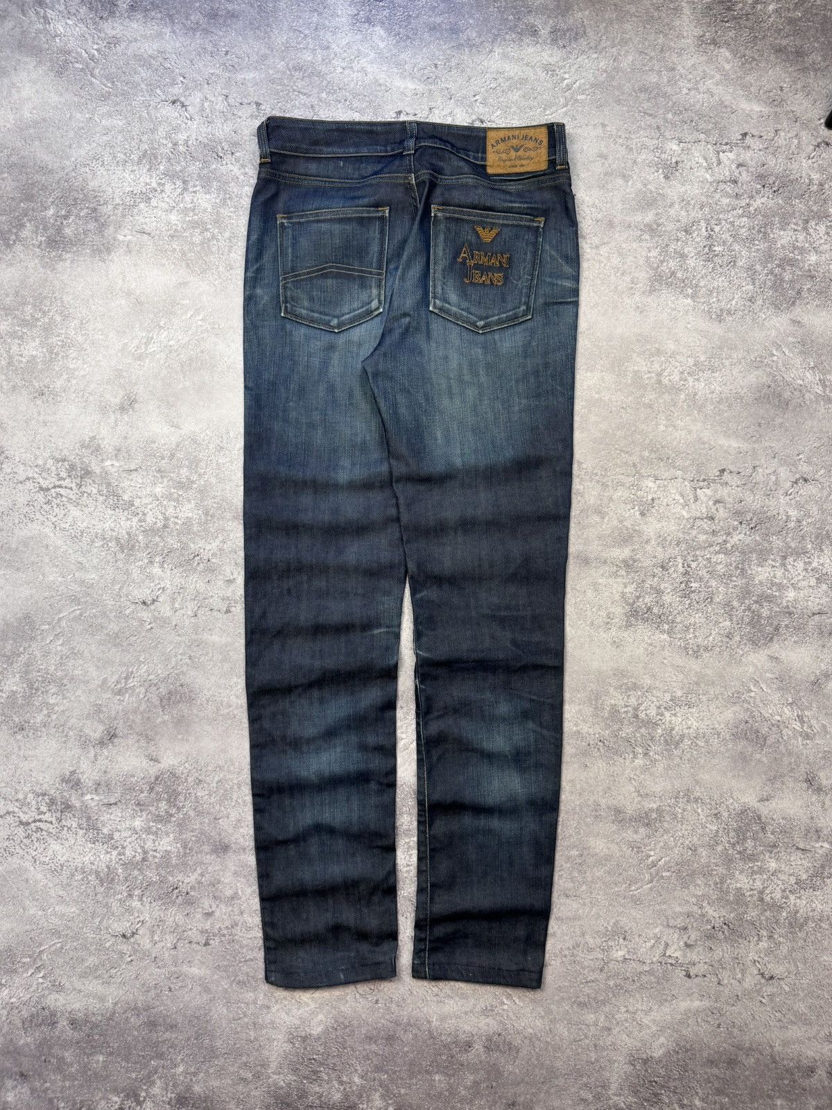Armani Armani Jeans Indigo Denim 008 Series Flared Jeans
