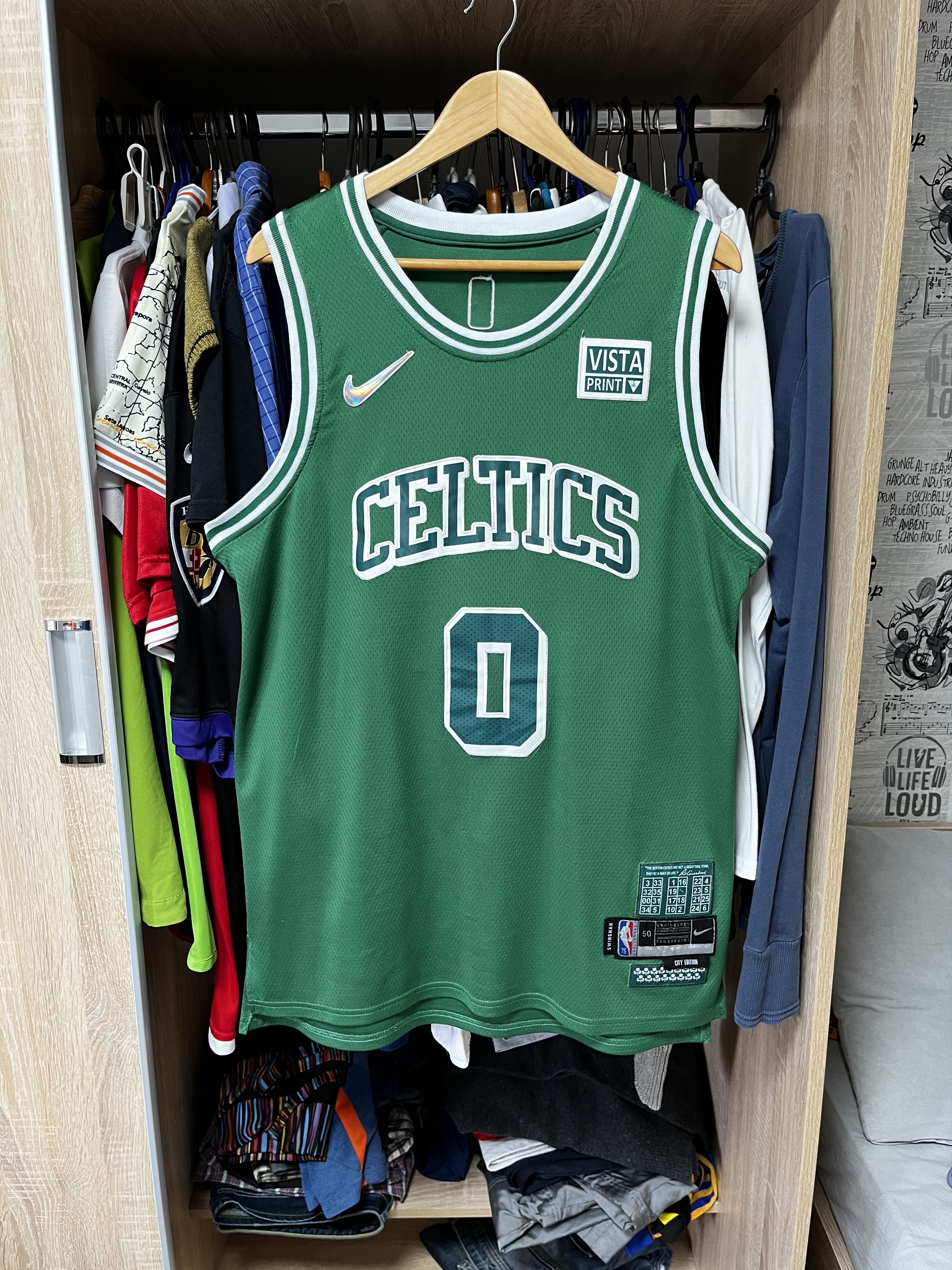 Men's Nike Jayson Tatum Kelly Green Boston Celtics 2021/22 Swingman Jersey  - City Edition