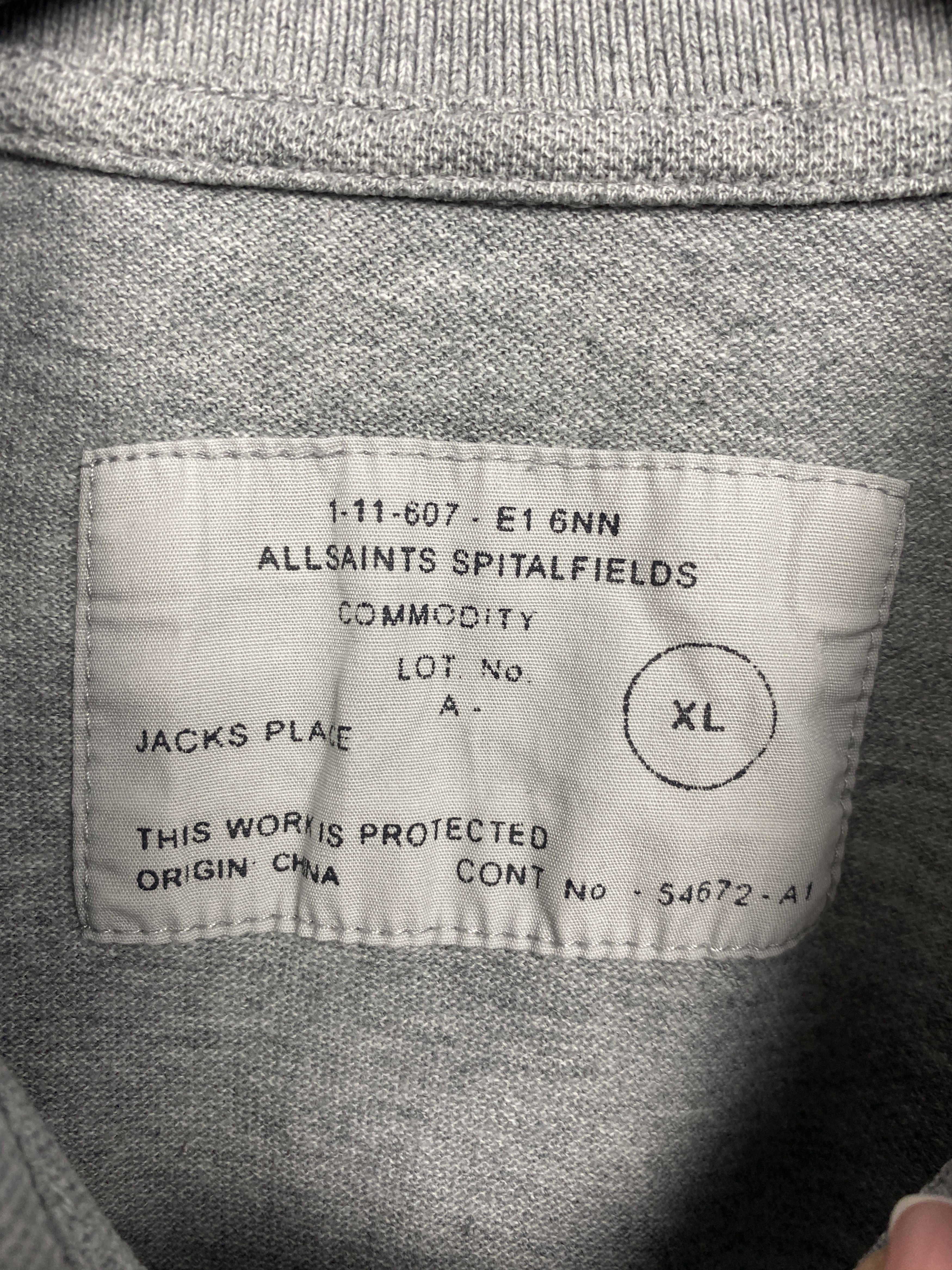 Allsaints Allsaints Vintage Mens Fight-Club Polo Shirt Size US XL / EU 56 / 4 - 3 Thumbnail