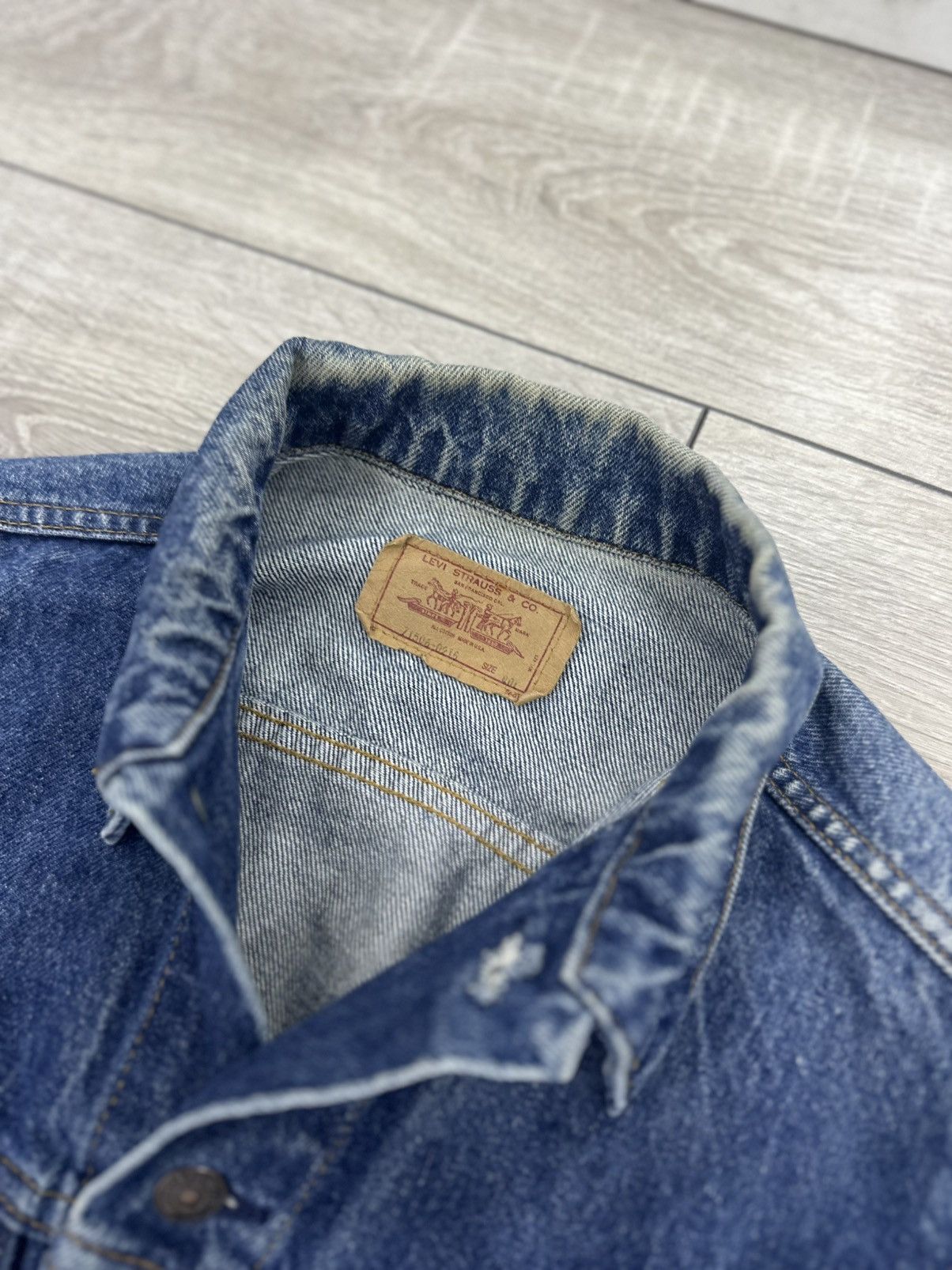 Levi's Levis Vintage Cat in The Hood Denim Jacket 90s Size L / US 10 / IT 46 - 5 Thumbnail