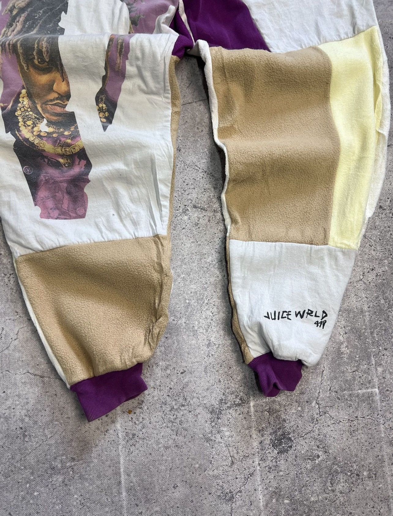 Vintage Vintage y2k Jucie Wrld x Vlone Hand Made Baggy Joggers Pants Size US 33 - 7 Thumbnail