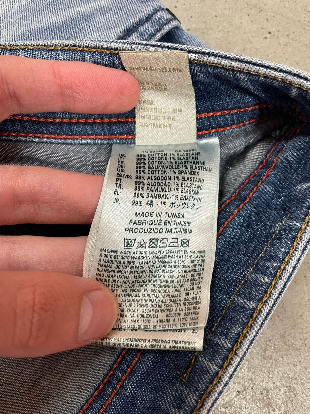 Diesel Vintage Diesel Distressed Patchwork Buster Jeans Size US 31 - 12 Thumbnail