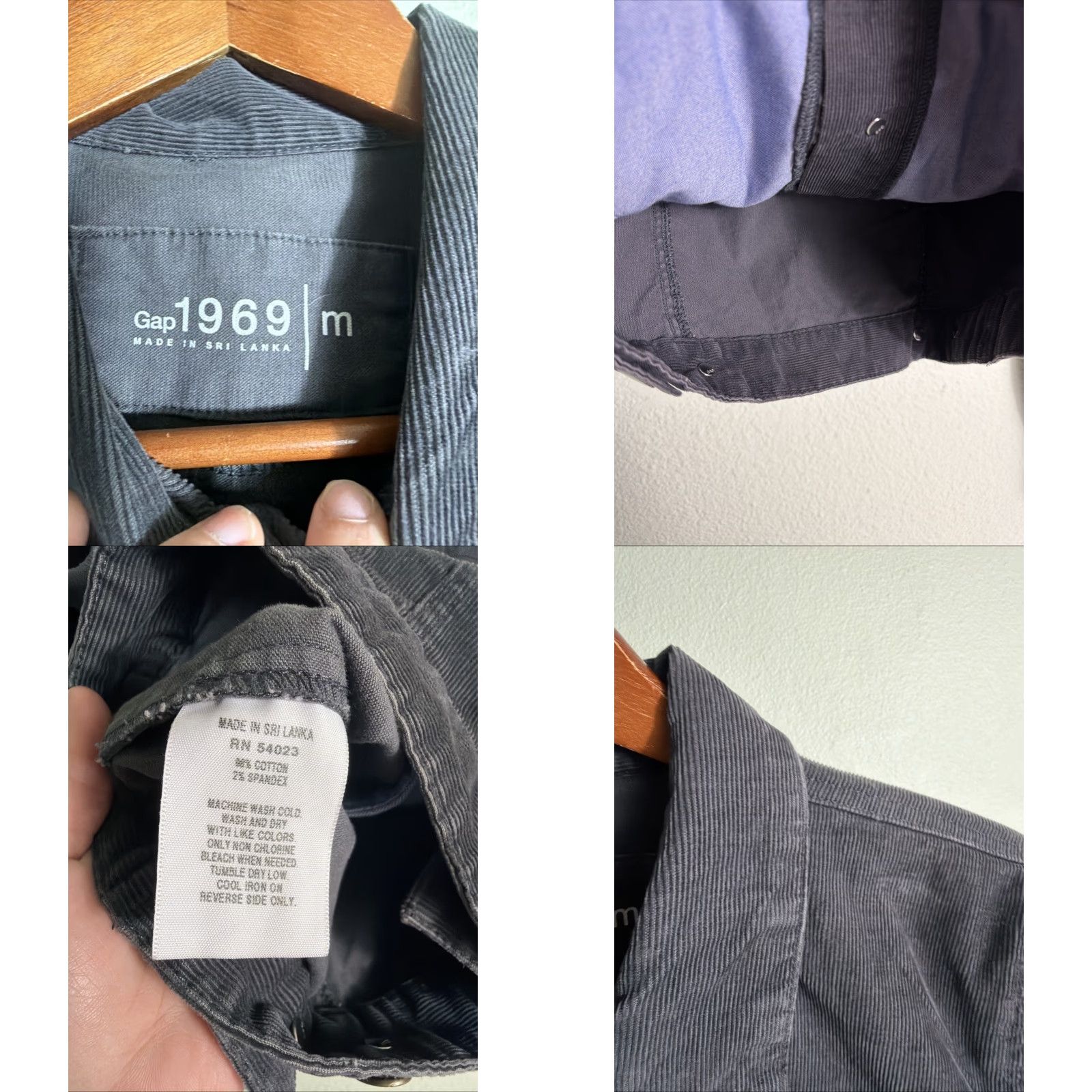 Gap GAP Corduroy Shirt Jacket Brown Long Sleeve Button Up Women's Size Medium Size M / US 6-8 / IT 42-44 - 8 Thumbnail