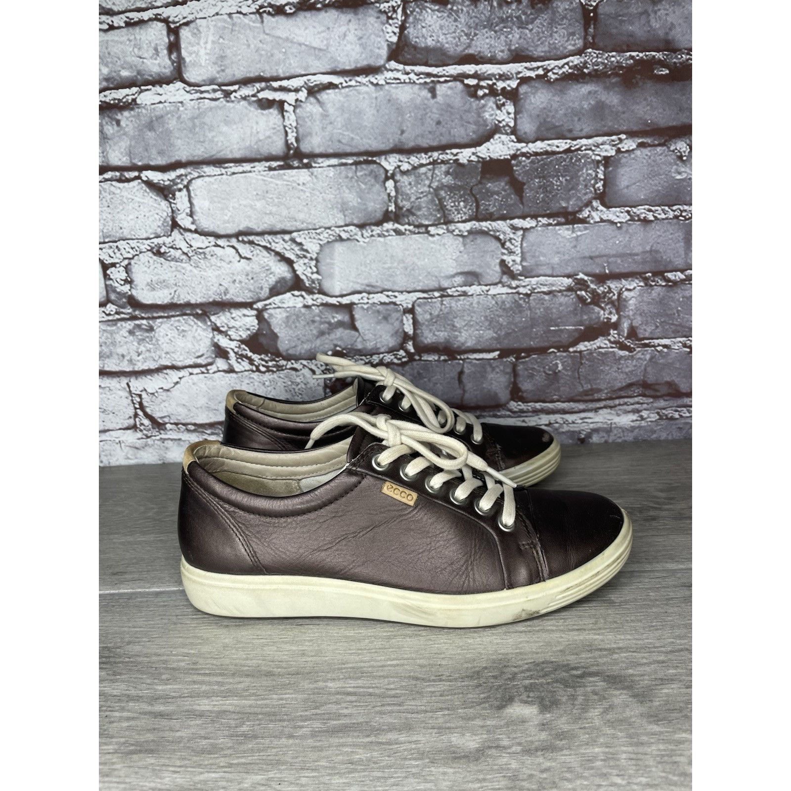 Ecco Ecco Soft 7 Purple Bronze Casual Lace Up Sneakers Shoes Wome Size US 6.5 / IT 36.5 - 12 Thumbnail