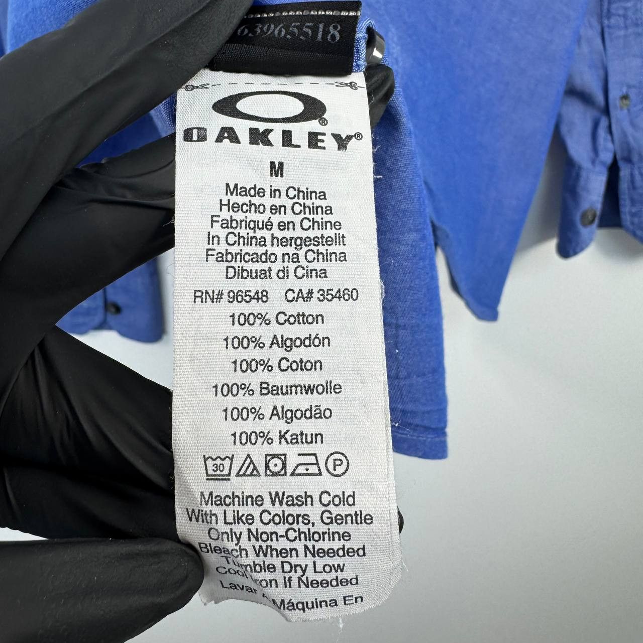Oakley Oakley Blue Long Sleeve Shirt Casual Button Up Size M Size US M / EU 48-50 / 2 - 9 Thumbnail