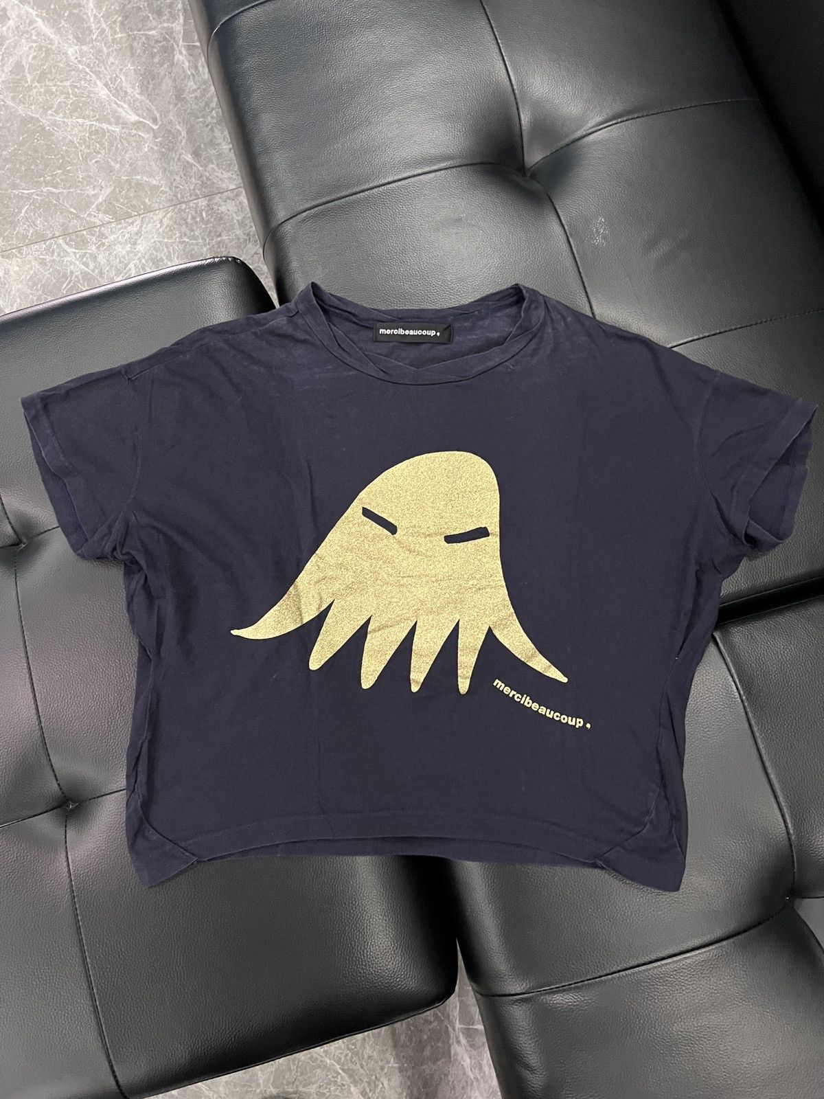 mercibeaucoup mercibeaucoup, Glitter Octopus Logo Cropped T-Shirt Size S / US 4 / IT 40 - 1 Thumbnail