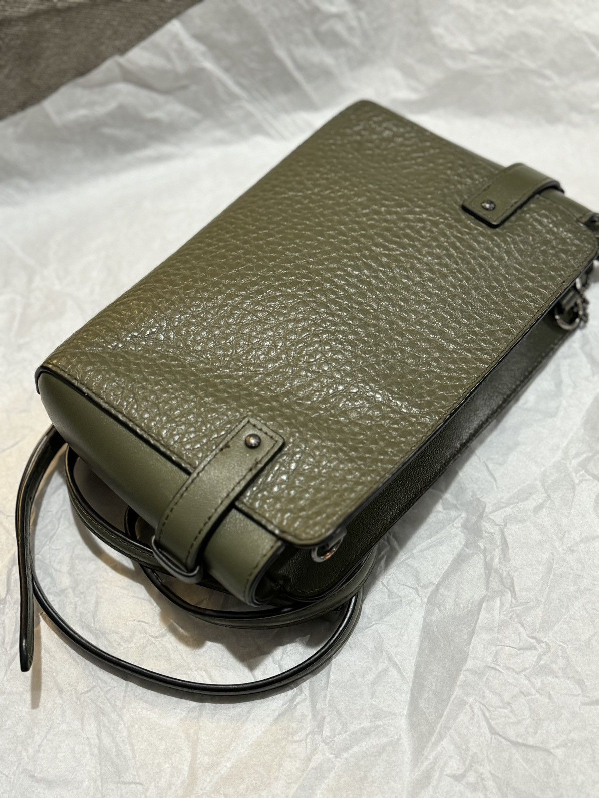 Coach Coach Swagger Wristlet In green color Leather Size ONE SIZE - 7 Thumbnail