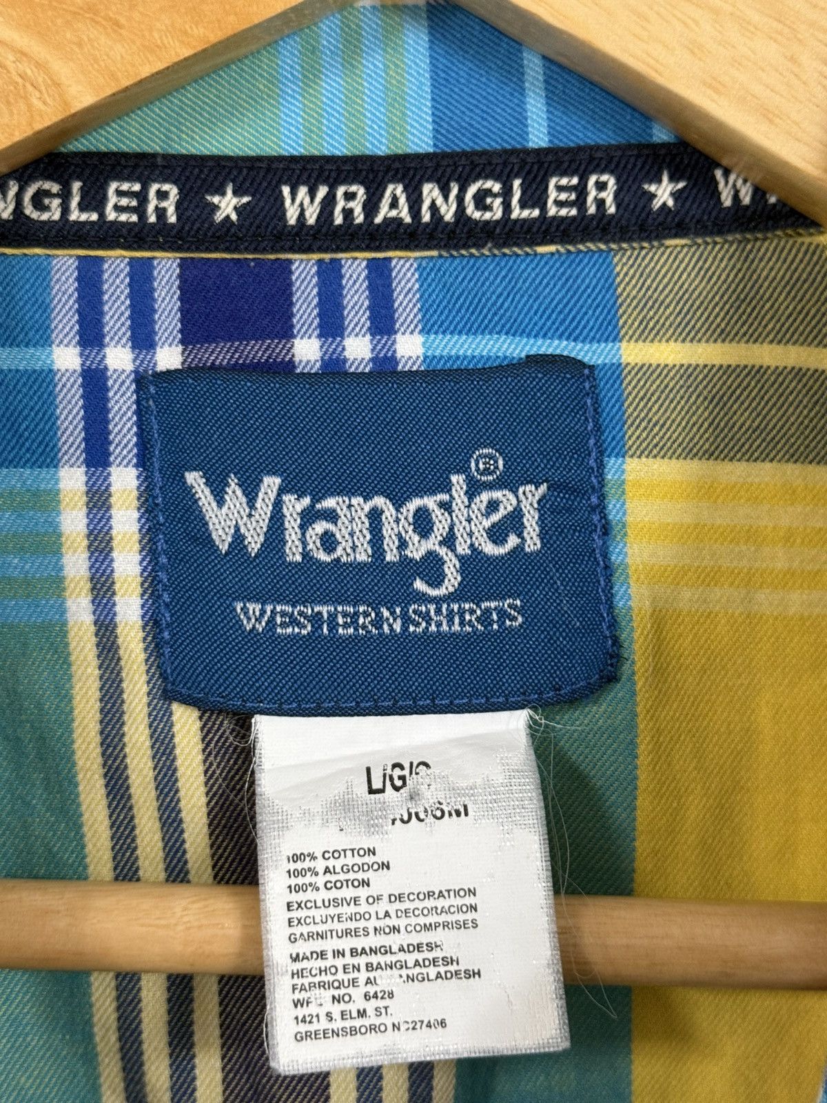 Wrangler Vintage Wrangler Cowboy Plaid Flannel Short Sleeve Shirt Size US L / EU 52-54 / 3 - 6 Thumbnail