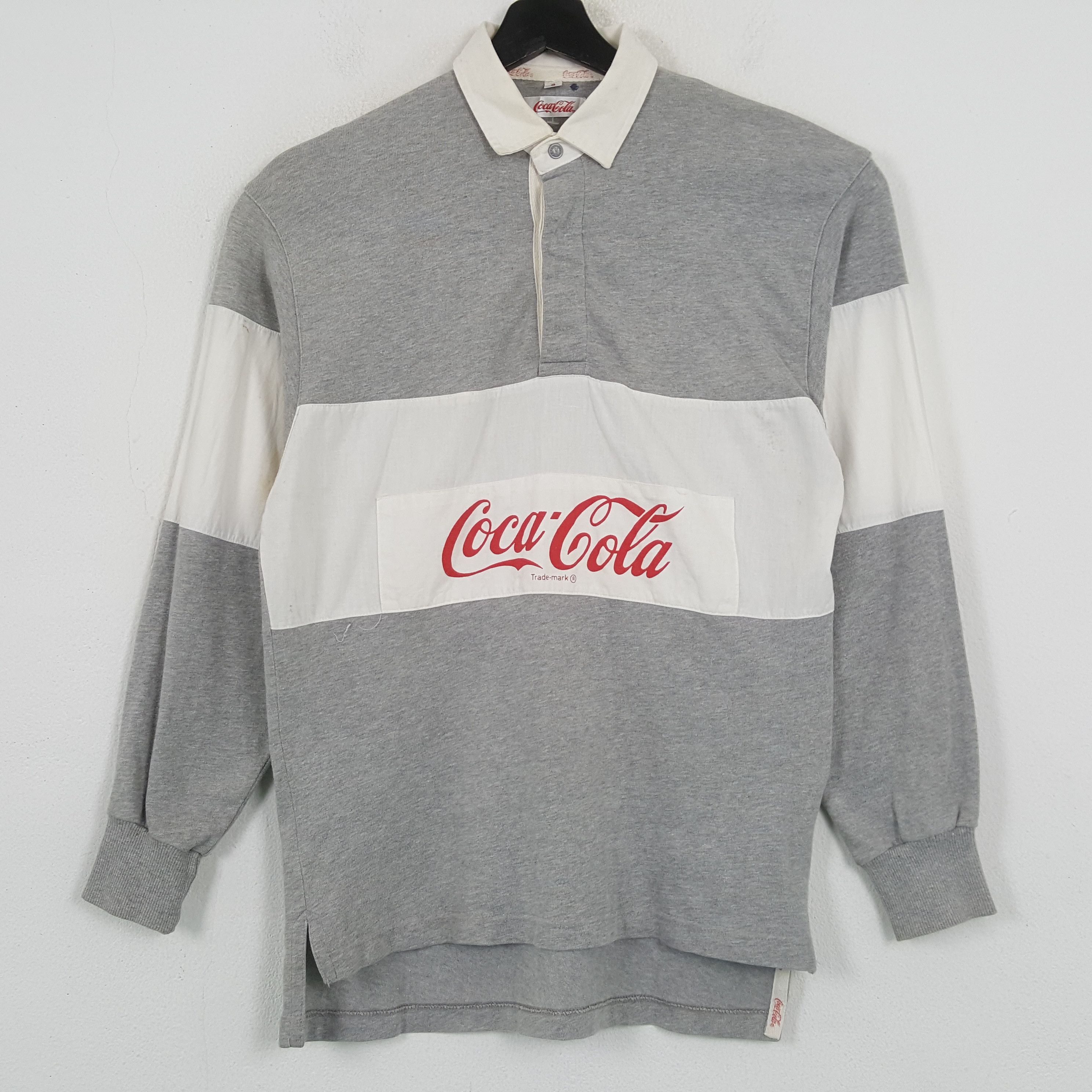 Coca Cola COCA COLA Streetwear Long Sleeve Polos C285N80 Size US M / EU 48-50 / 2 - 1 Thumbnail