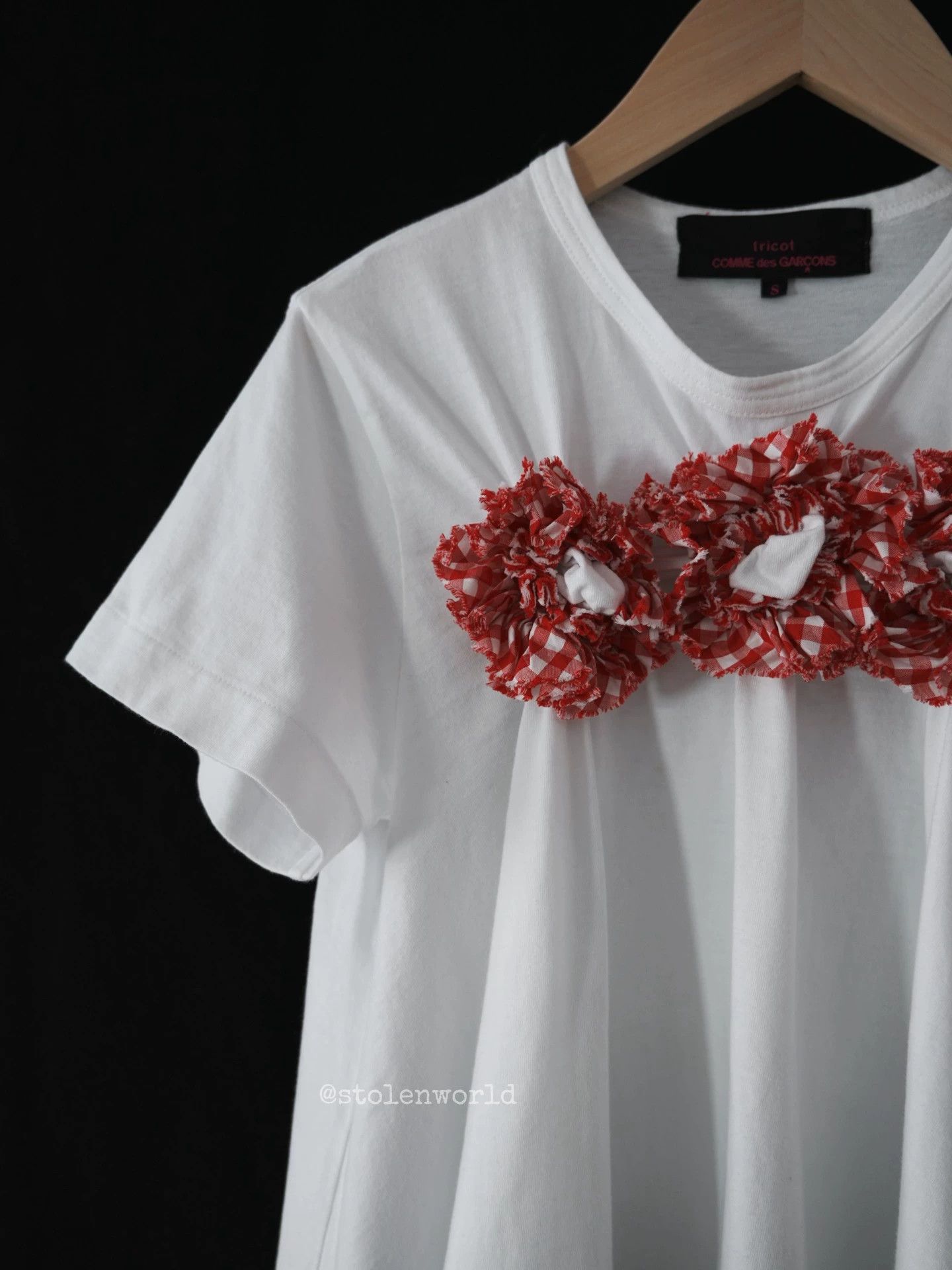 Comme des Garcons comme des garcons check gathered tricot top size S Size S / US 4 / IT 40 - 3 Thumbnail