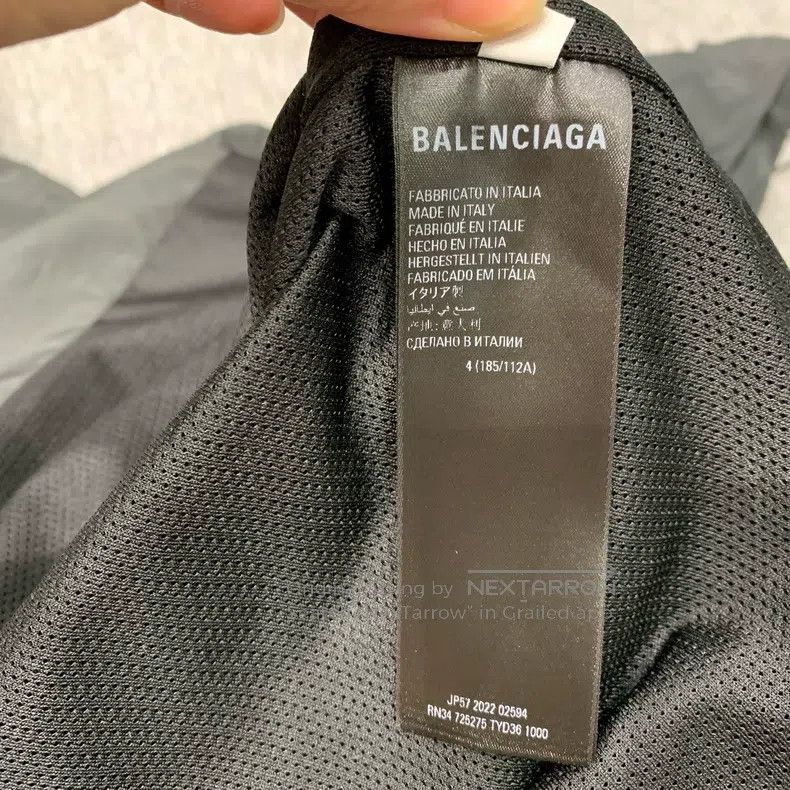 Balenciaga Balenciaga Black Windbreaker Jacket Size US XL / EU 56 / 4 - 7 Thumbnail
