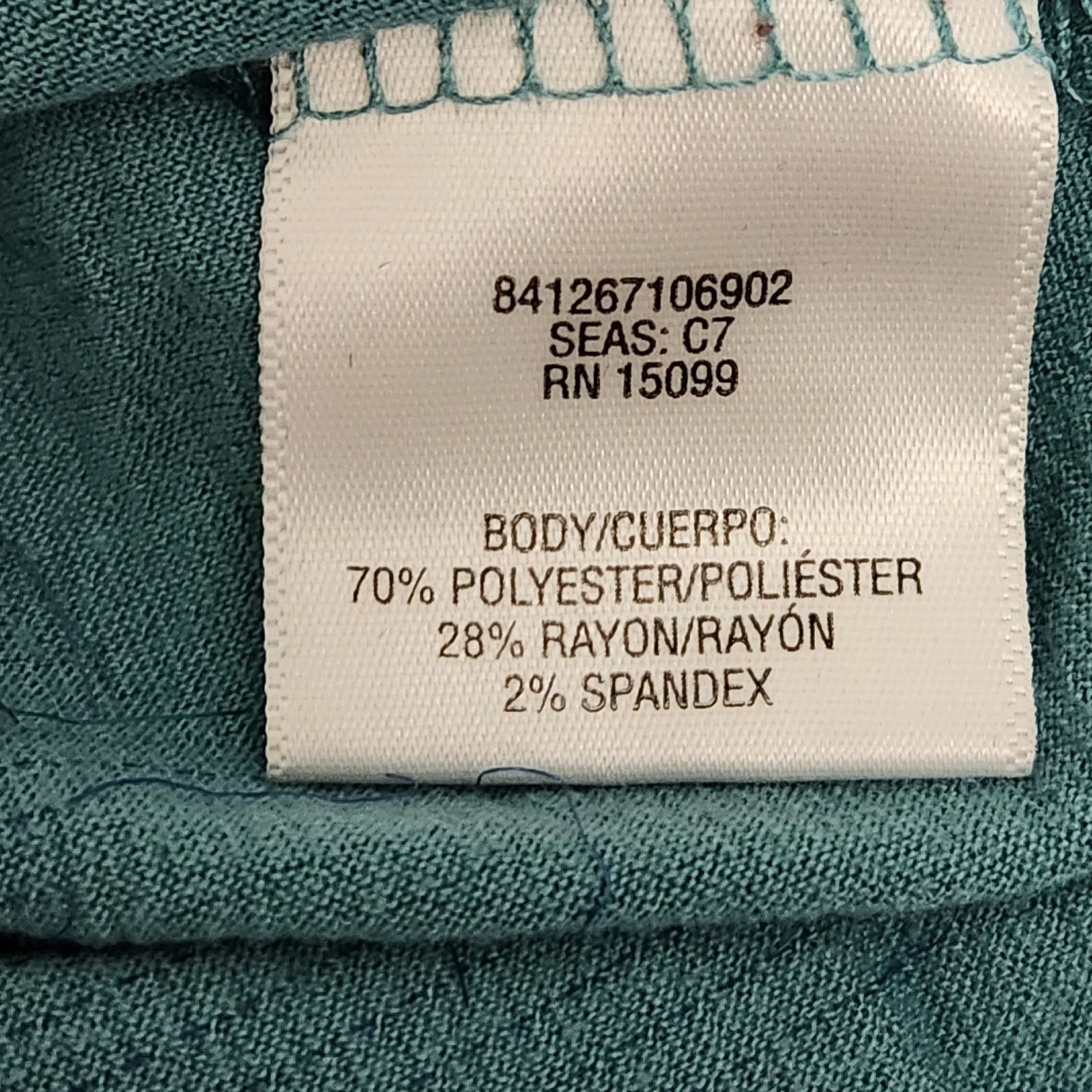 Other Simply Styled Blue Green Thermal Style Long Sleeve Top Small Size S / US 4 / IT 40 - 5 Thumbnail