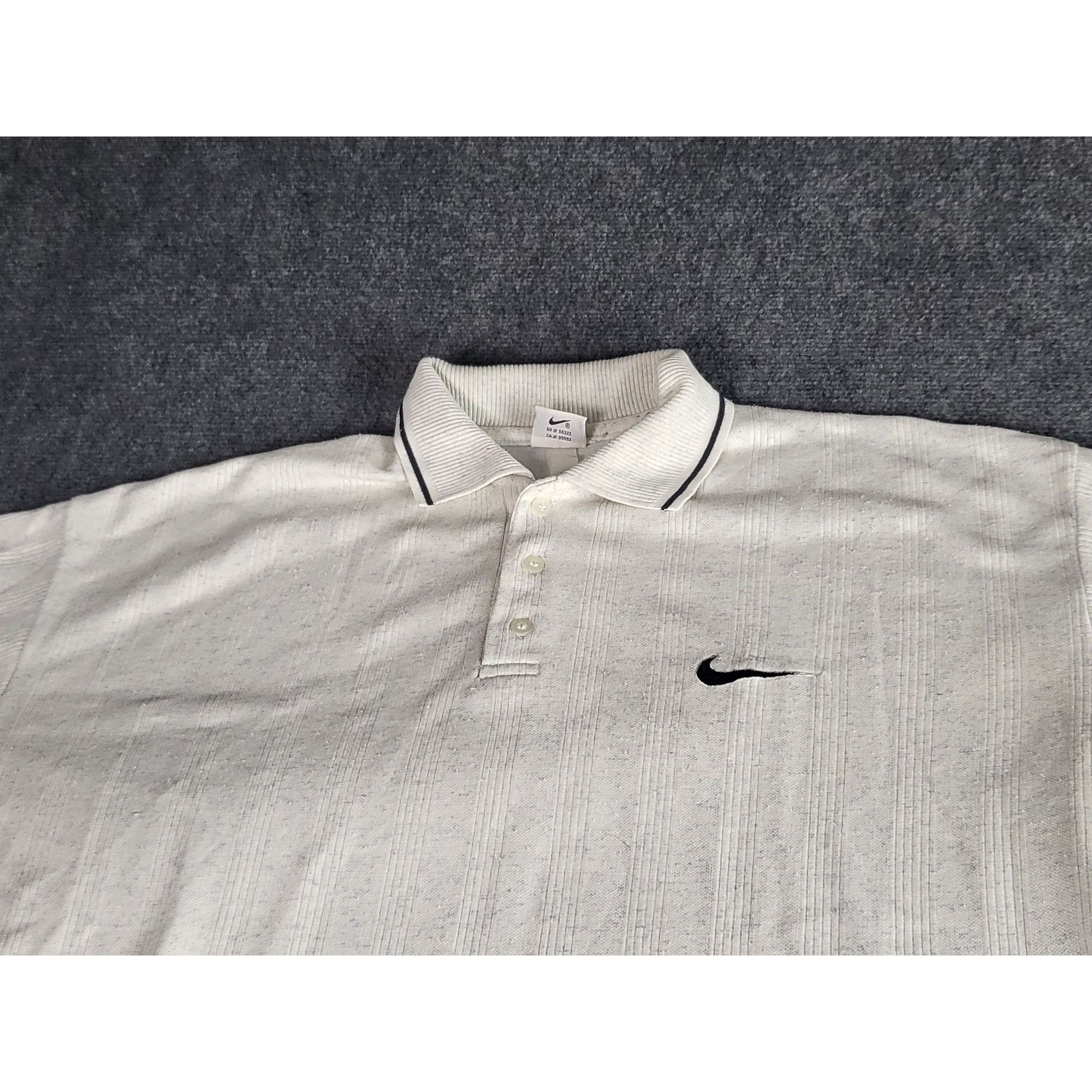 Nike Vintage Nike Polo Shirt Men Sz XL White 90S Golf Preppy Athl Size US XL / EU 56 / 4 - 2 Thumbnail