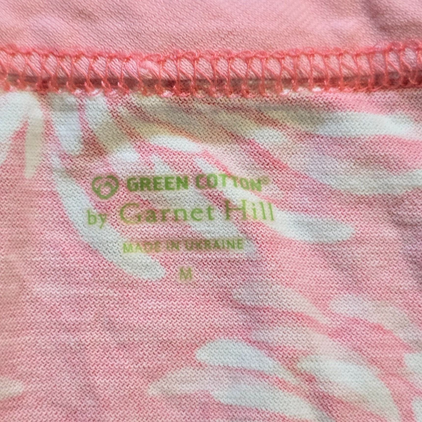 Vintage Garnet Hill Top Women Medium Pink Faux Wrap Long Sleeve Blouse Shirt Career Casual Knit Cotton V-Neck F Size M / US 6-8 / IT 42-44 - 4 Thumbnail
