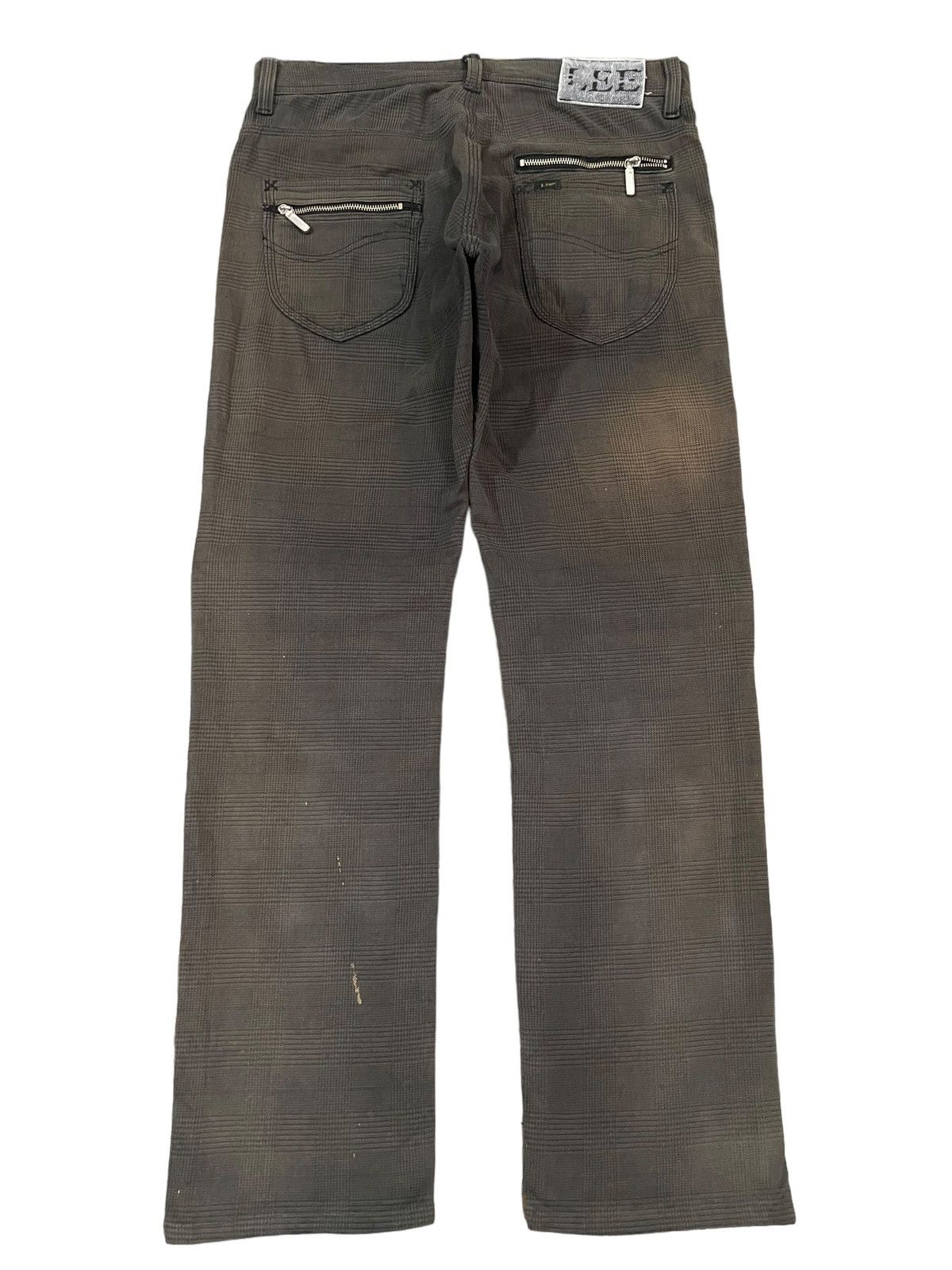 Lee Vintage Lee Rider Zippers Punk Bondage Style Plaid Pants Size US 33 - 9 Thumbnail