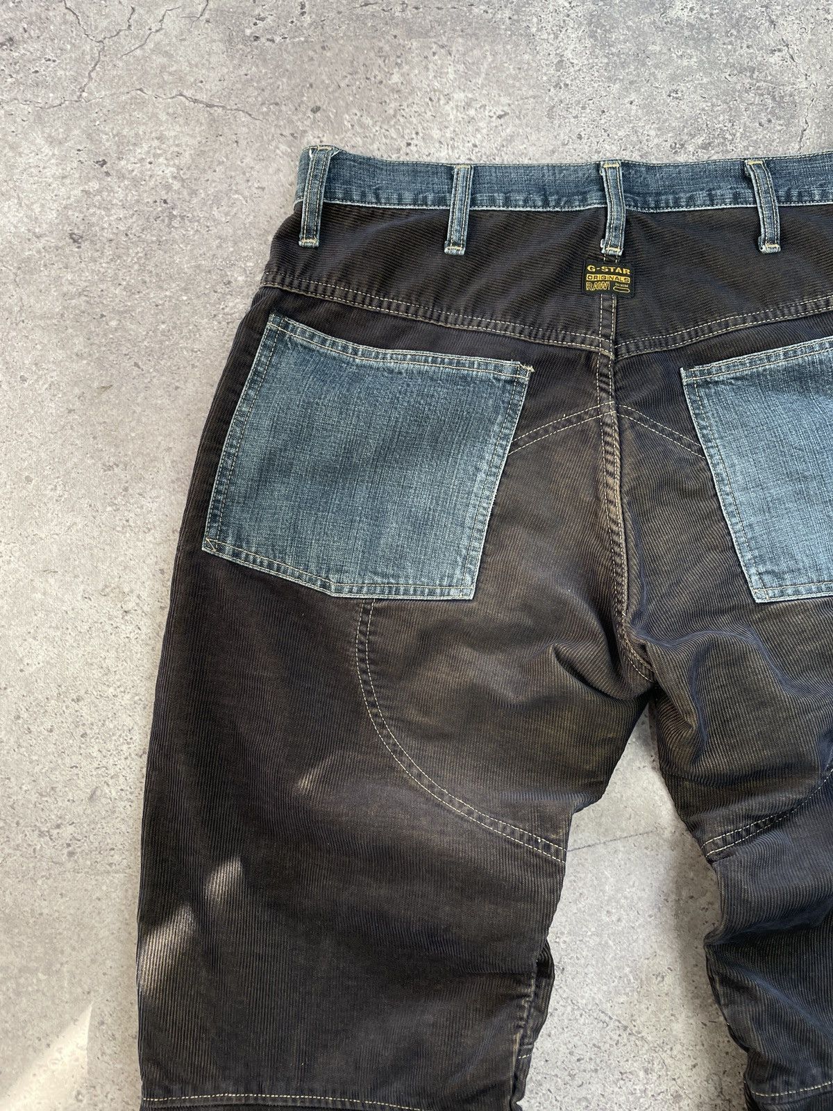 G-Star Vintage Y2K G-Star Raw Velvet Denim Baggy Fit Pants Size US 33 - 5 Thumbnail