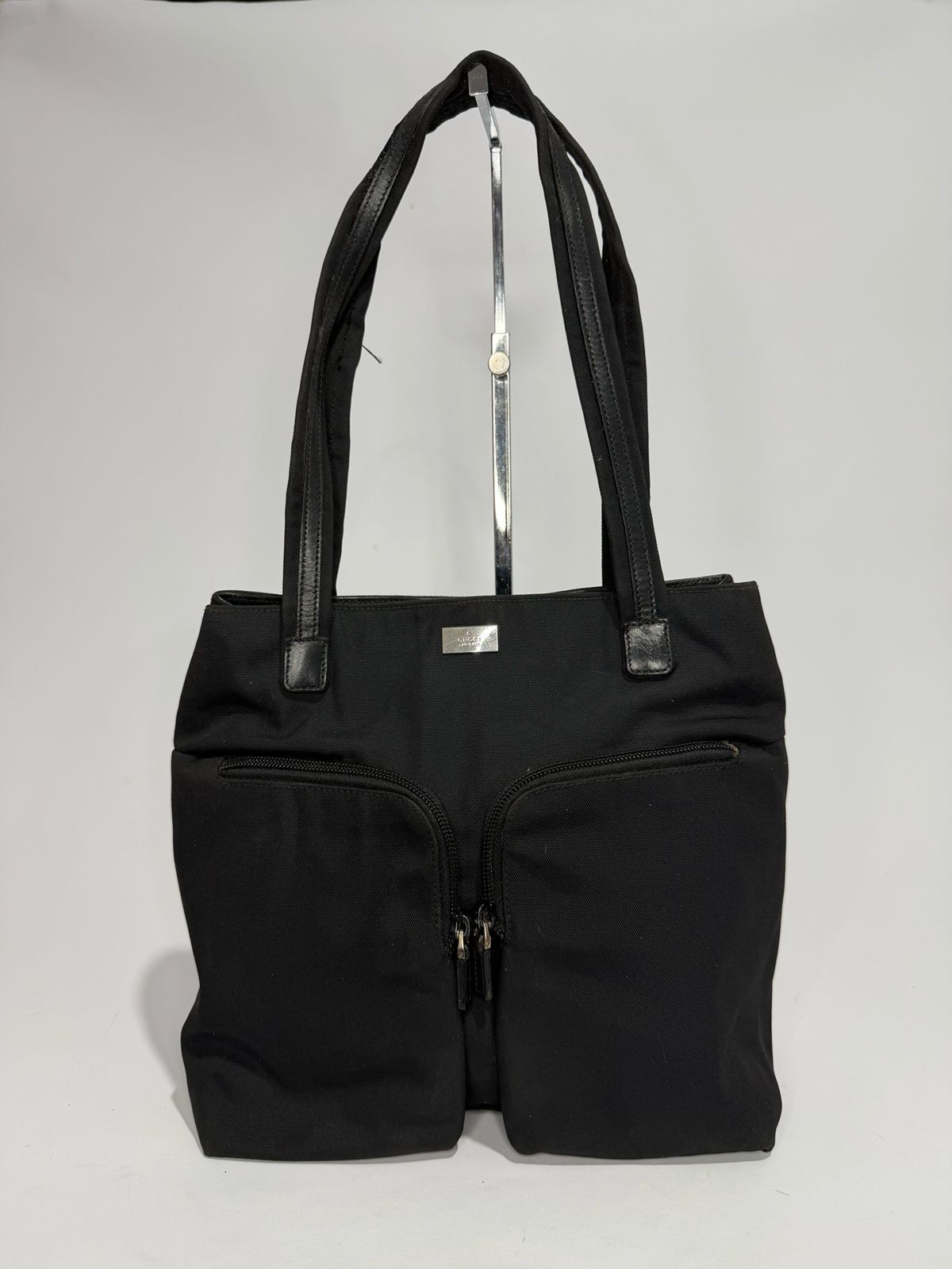 Gucci GUCCI Unisex Canvas Tote Bag Black Size ONE SIZE - 2 Thumbnail