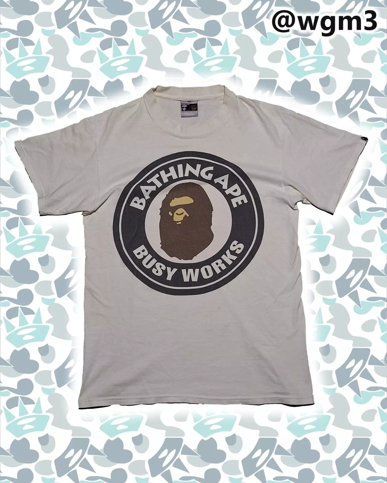 Bape × Nigo × Vintage 2000 OG Bape Busy Works Screenprinted Tee Rare Vintage Nigo Size US L / EU 52-54 / 3 - 1 Thumbnail