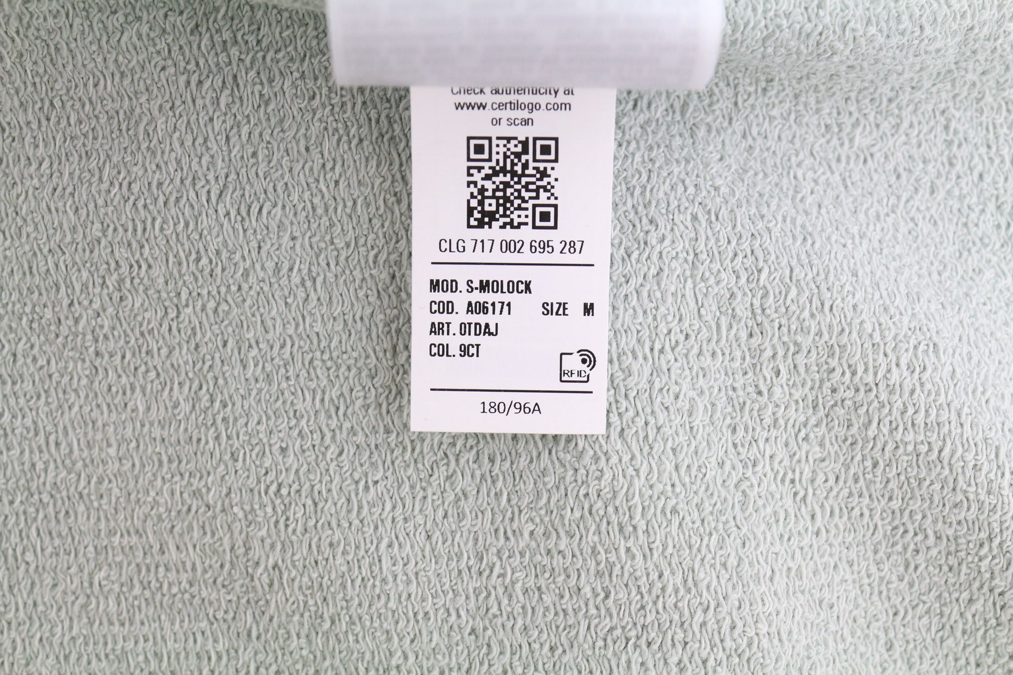 Diesel S-MOLOCK M Light Grey Oversized Crew Neck Sweatshirt 40386 Size US M / EU 48-50 / 2 - 11 Thumbnail