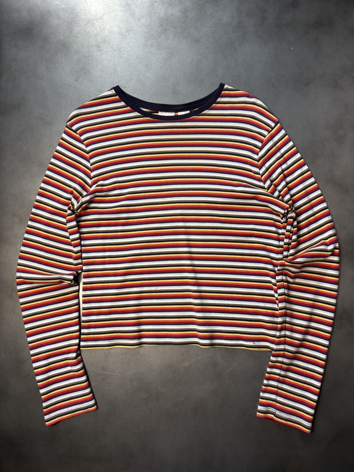 Other × Vintage Y2K Vintage Xhilaration Longsleeve Shirt Stripe Stretch 2000 Size M / US 6-8 / IT 42-44 - 6 Thumbnail