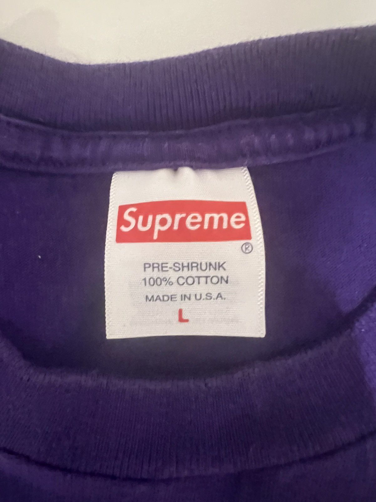 Supreme Purple Supreme Freaking out tee Size US L / EU 52-54 / 3 - 2 Thumbnail