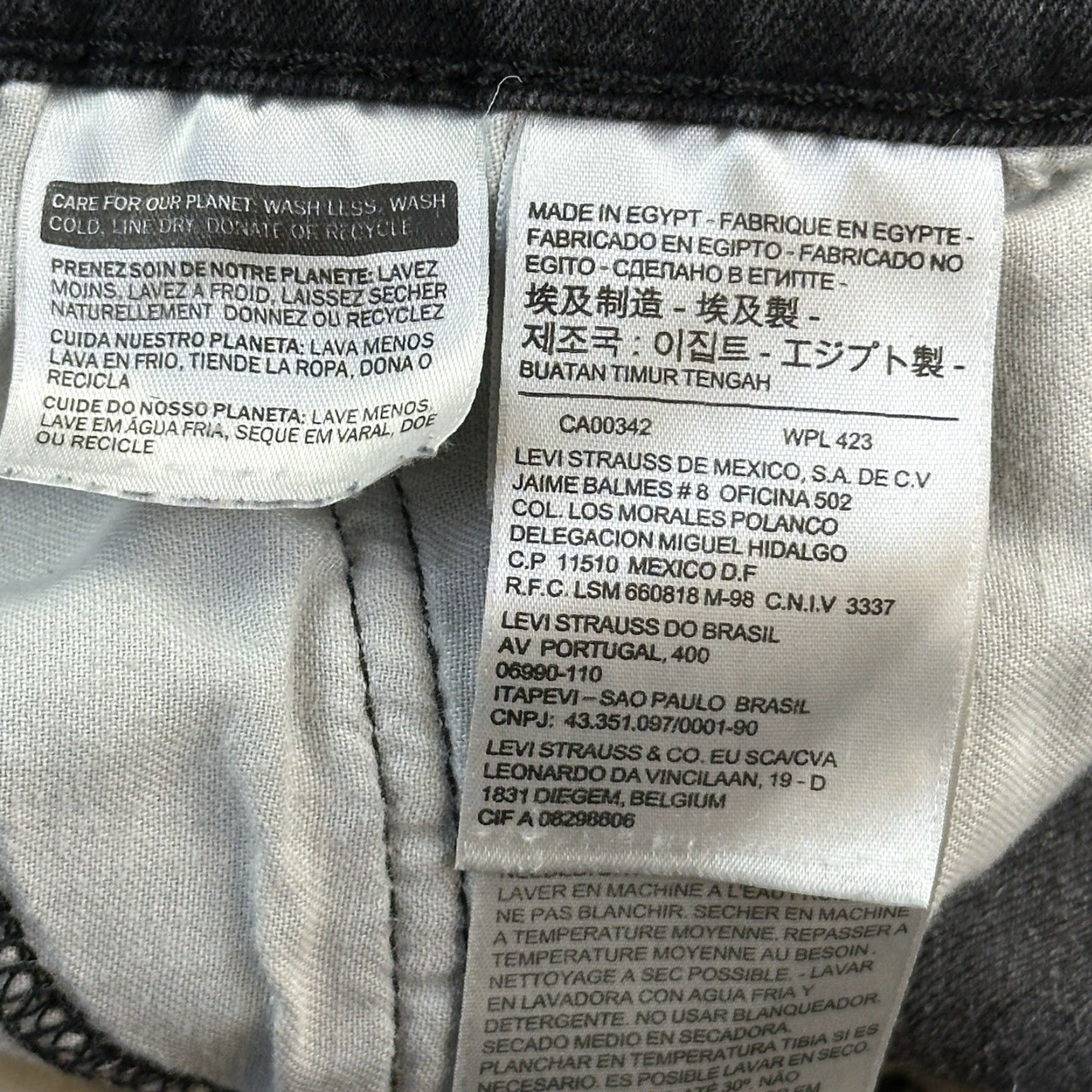 Levi's Levis 502 Jeans Mens 40x32 40x30 Black Denim Taper Fit Stretch 5 Pocket Shirt Mens Pants Denim Size US 40 / EU 56 - 5 Thumbnail