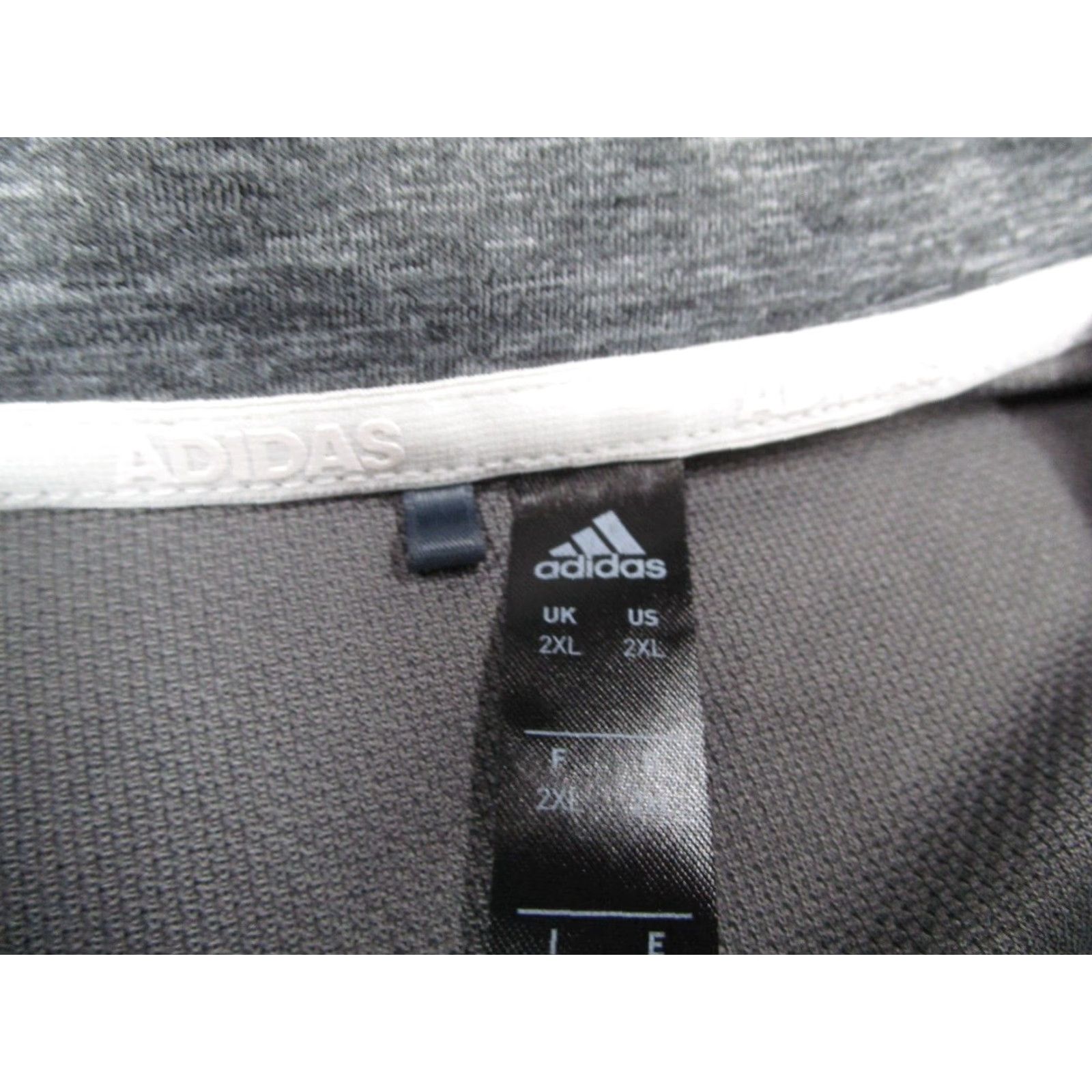 Adidas Adidas Jacket Mens 2XL Gray 1/4 Zip Performance Pullover Oasis Country Club Embroidered Logo Short Bomber Jacket Size US XXL / EU 58 / 5 - 2 Thumbnail