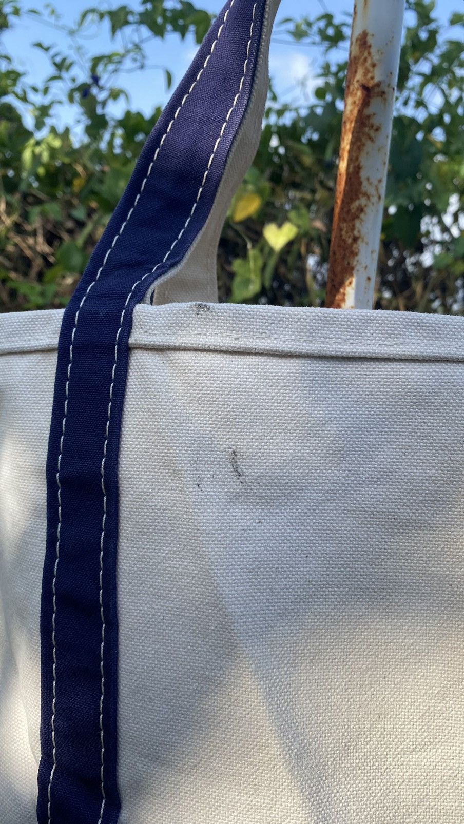 L.L. Bean × Vintage L.L. Bean Boat And Tote Heavy Canvas Bag Made in USA Size ONE SIZE - 11 Thumbnail