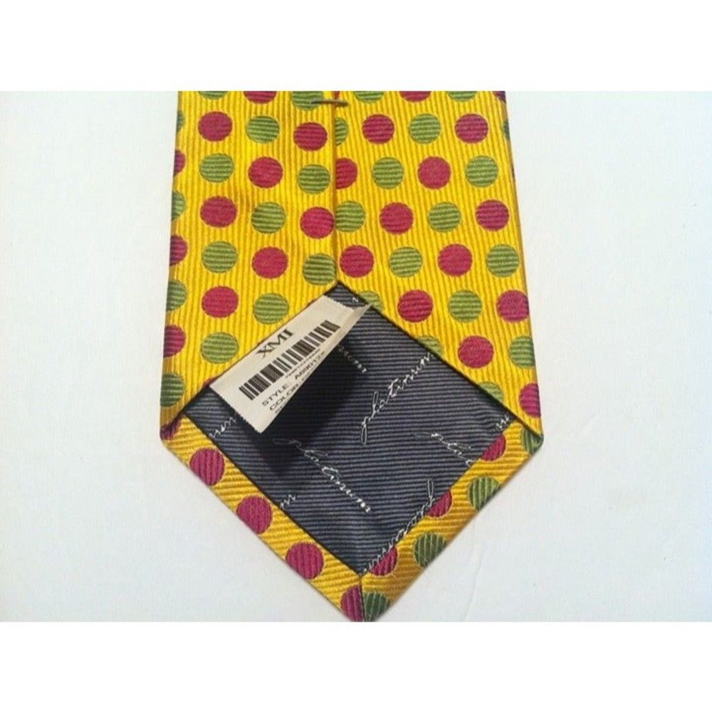 XMI Platinum XMI PLATINUM MEN'S NEW GOLD 100%SILK TIE WIDTH: 3 7/8" Size ONE SIZE - 6 Thumbnail