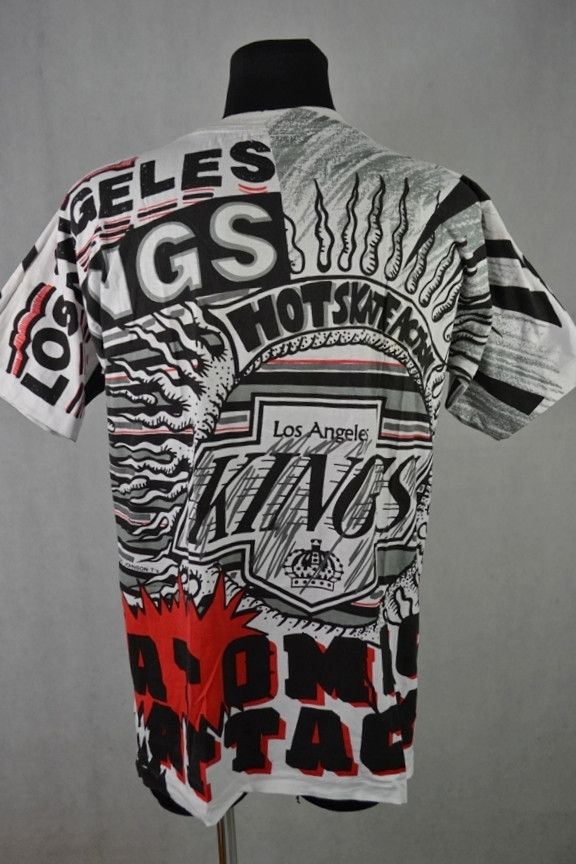 NHL Vintage 1992 LA Kings Magic Johnson AOP t-shirt Los Angeles Size US M / EU 48-50 / 2 - 2 Thumbnail