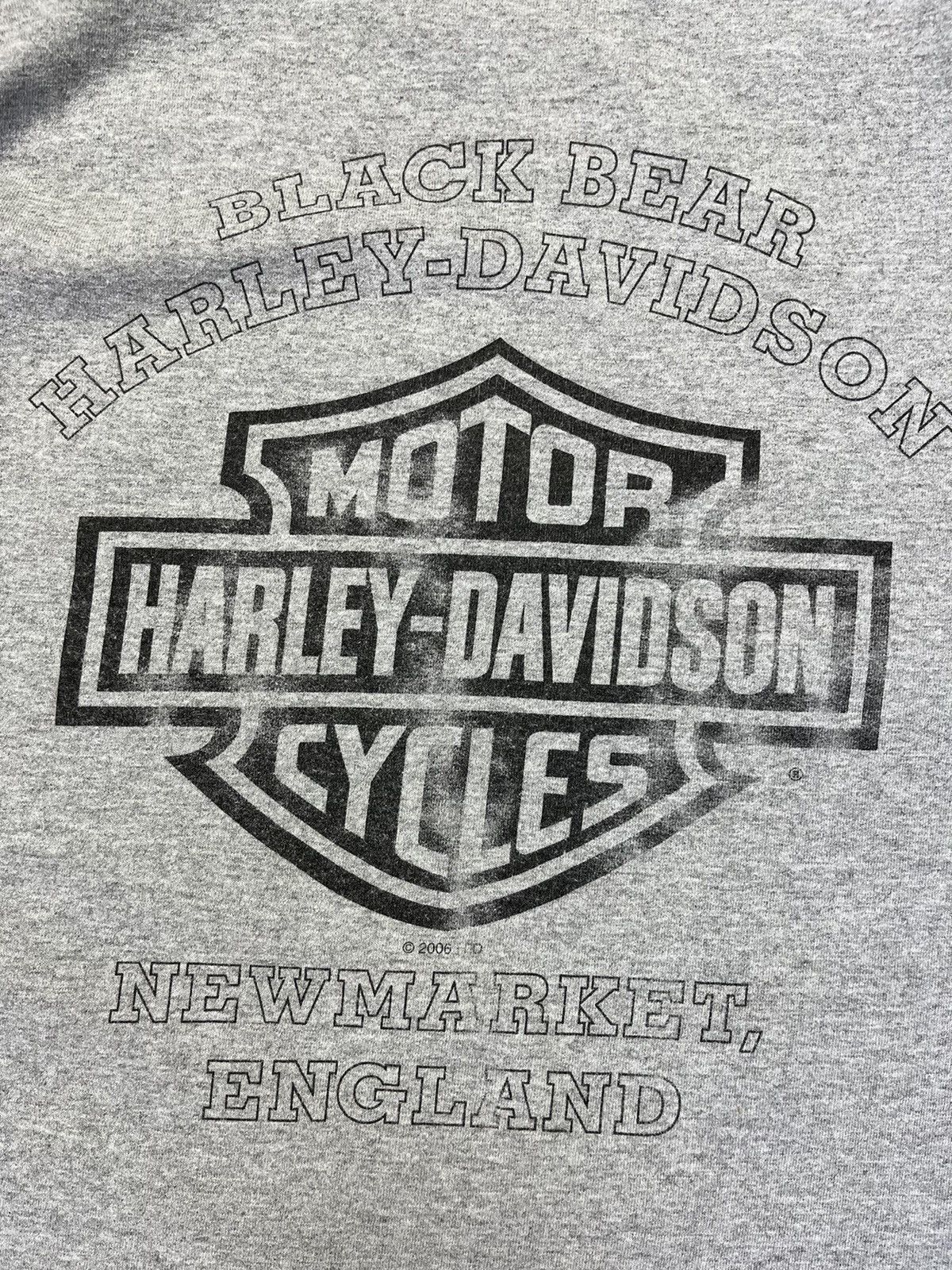 Harley Davidson × Vintage Vintage 90s Harley Davidson graphic heather grey tee Size US XXL / EU 58 / 5 - 9 Thumbnail