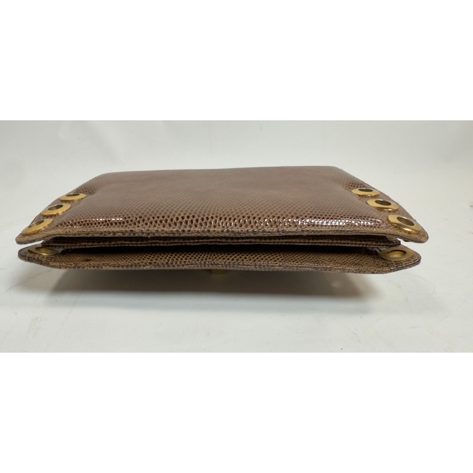 Designer Vintage 1960’s Siso Genuine Lizard Clutch Bag Italy Size ONE SIZE - 4 Thumbnail
