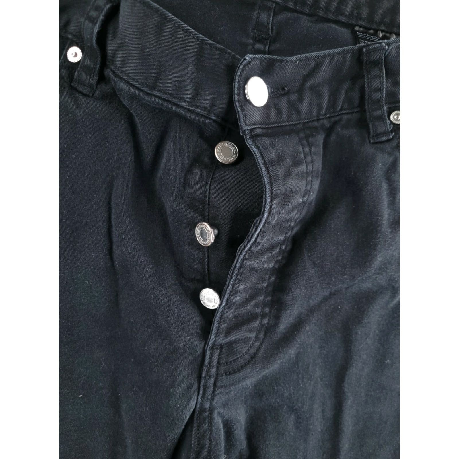 H&M H&M Slim Skinny Jeans Mens 32x29 Black Denim Button Fly Jeans Slim Mens 32 Blue Vintage No Size US 32 / EU 48 - 5 Thumbnail