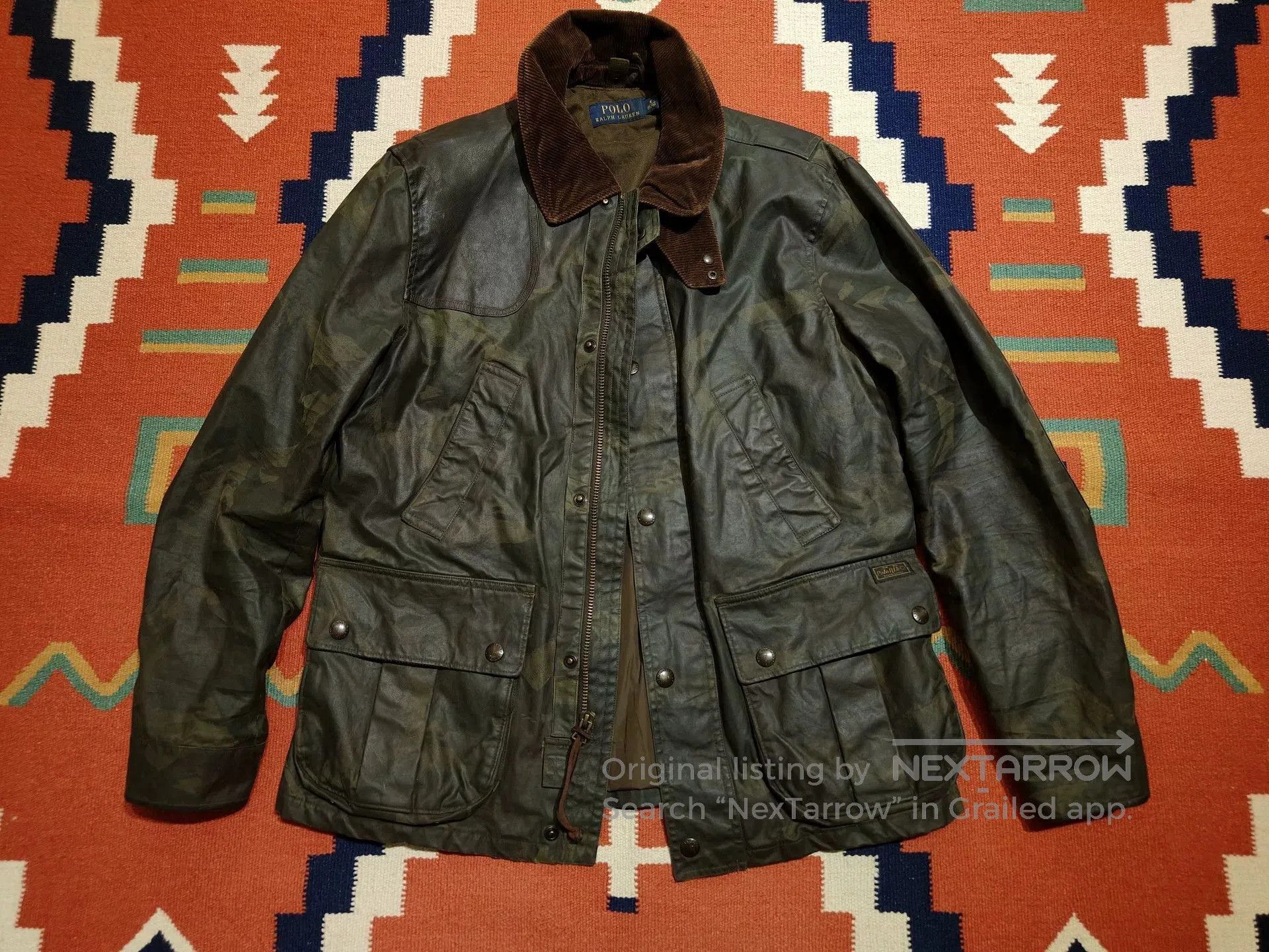 RRL Ralph Lauren Camouflage Waxed Jacket by Ralph Lauren. Size US M / EU 48-50 / 2 - 1 Thumbnail
