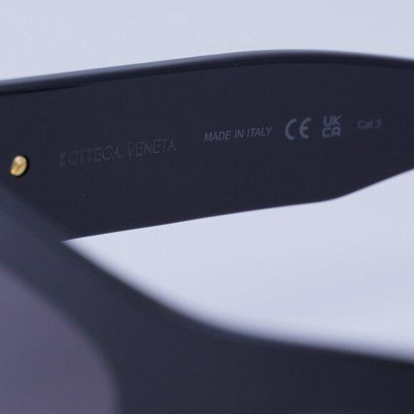 Bottega Veneta Bottega Veneta BV1357S 001 Sunglasses Black Square Frame Size ONE SIZE - 7 Thumbnail